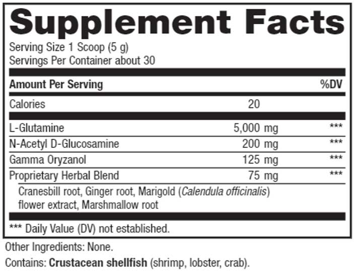 Advanced Naturals IntestiMax Powder Ingredients