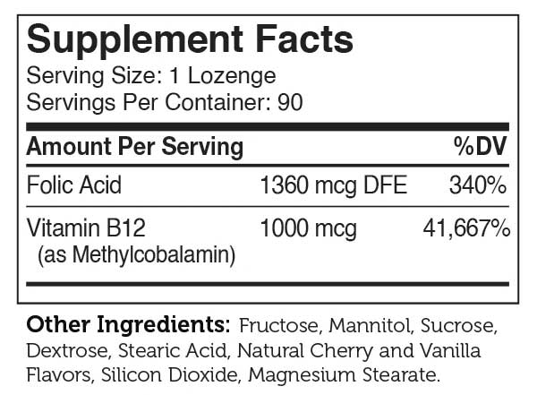 Advanced Nutrition By Zahler B12 Energizer Ingredients