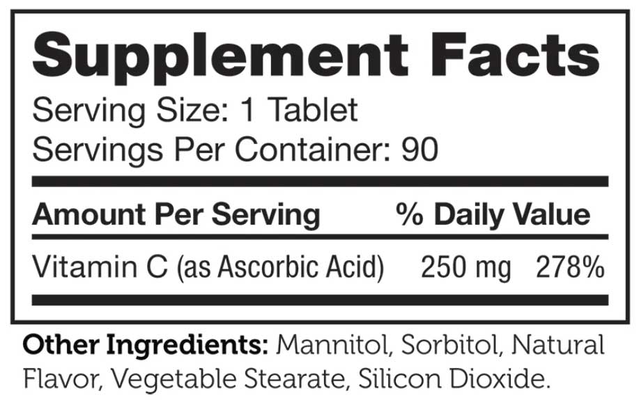 Advanced Nutrition By Zahler Junior C Ingredients