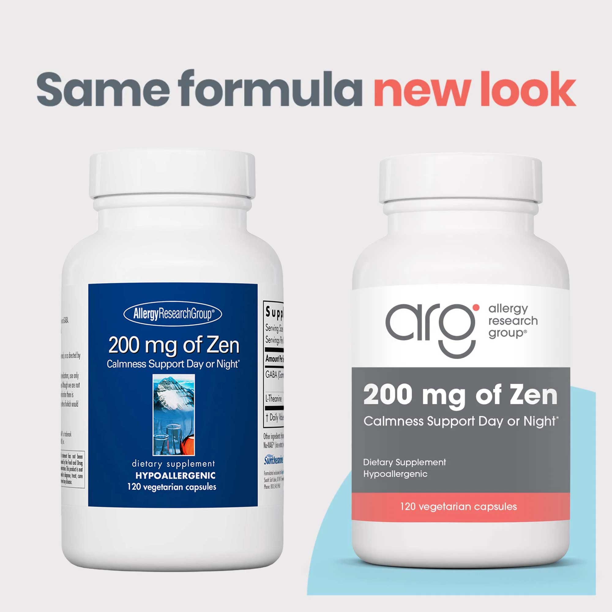 Allergy Research Group 200 mg of Zen New Look