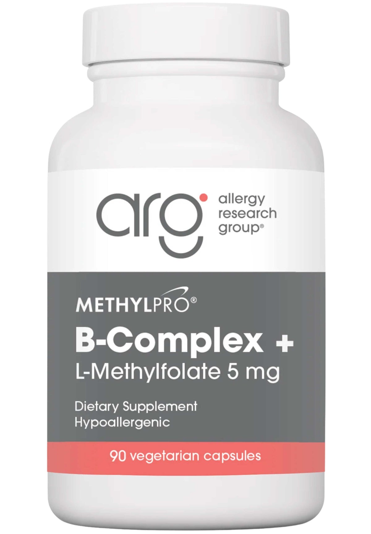 Allergy Research Group B-Complex + 5 mg L-Methylfolate (Formerly MethylPro)