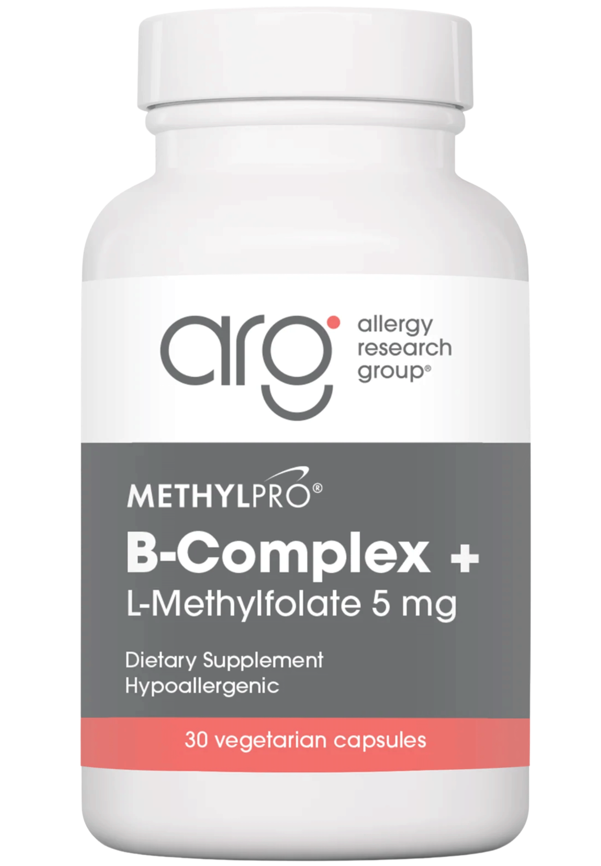 Allergy Research Group B-Complex + 5 mg L-Methylfolate (Formerly MethylPro)