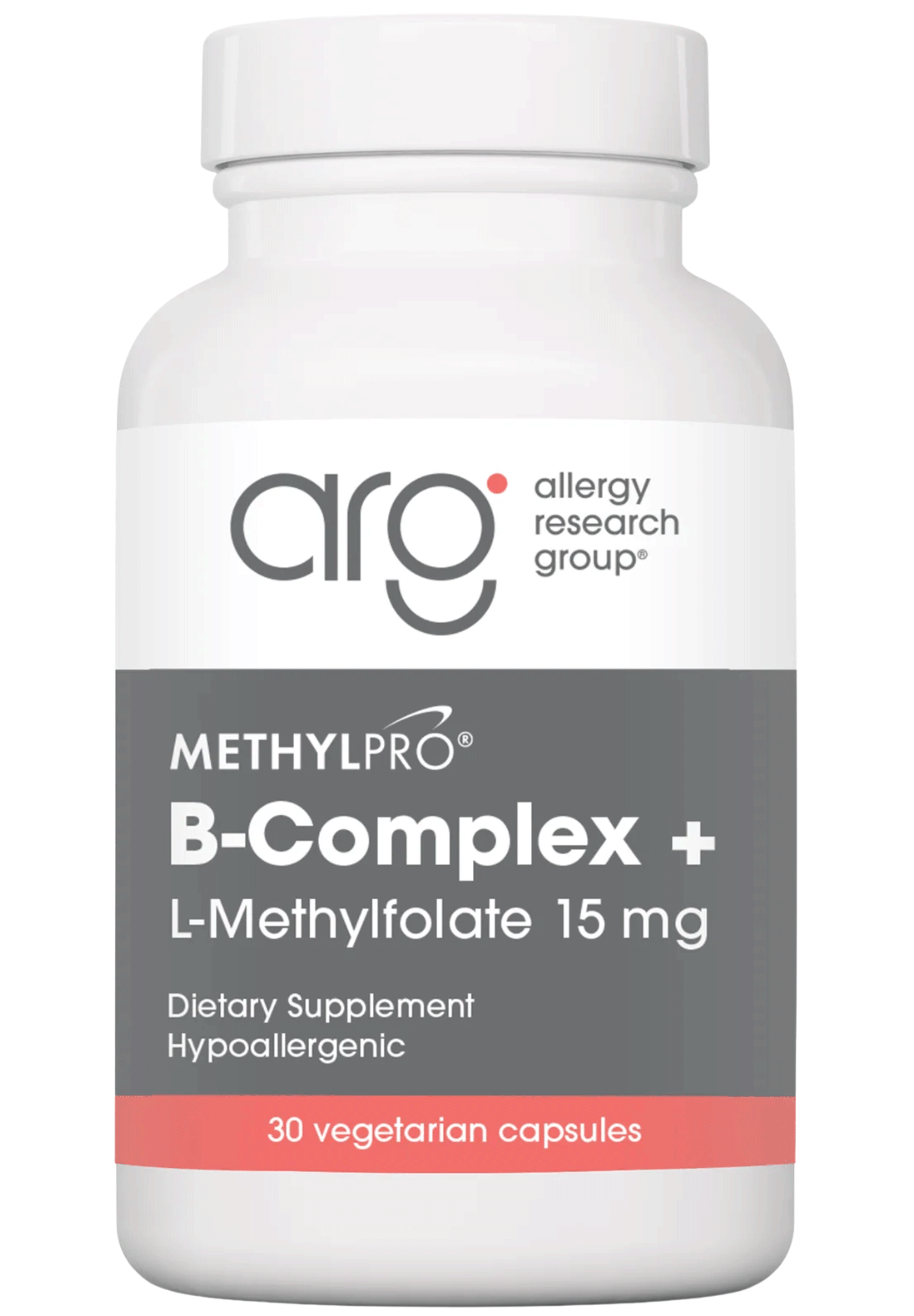 Allergy Research Group B-Complex + L-Methylfolate 15 mg (Formerly MethylPro)