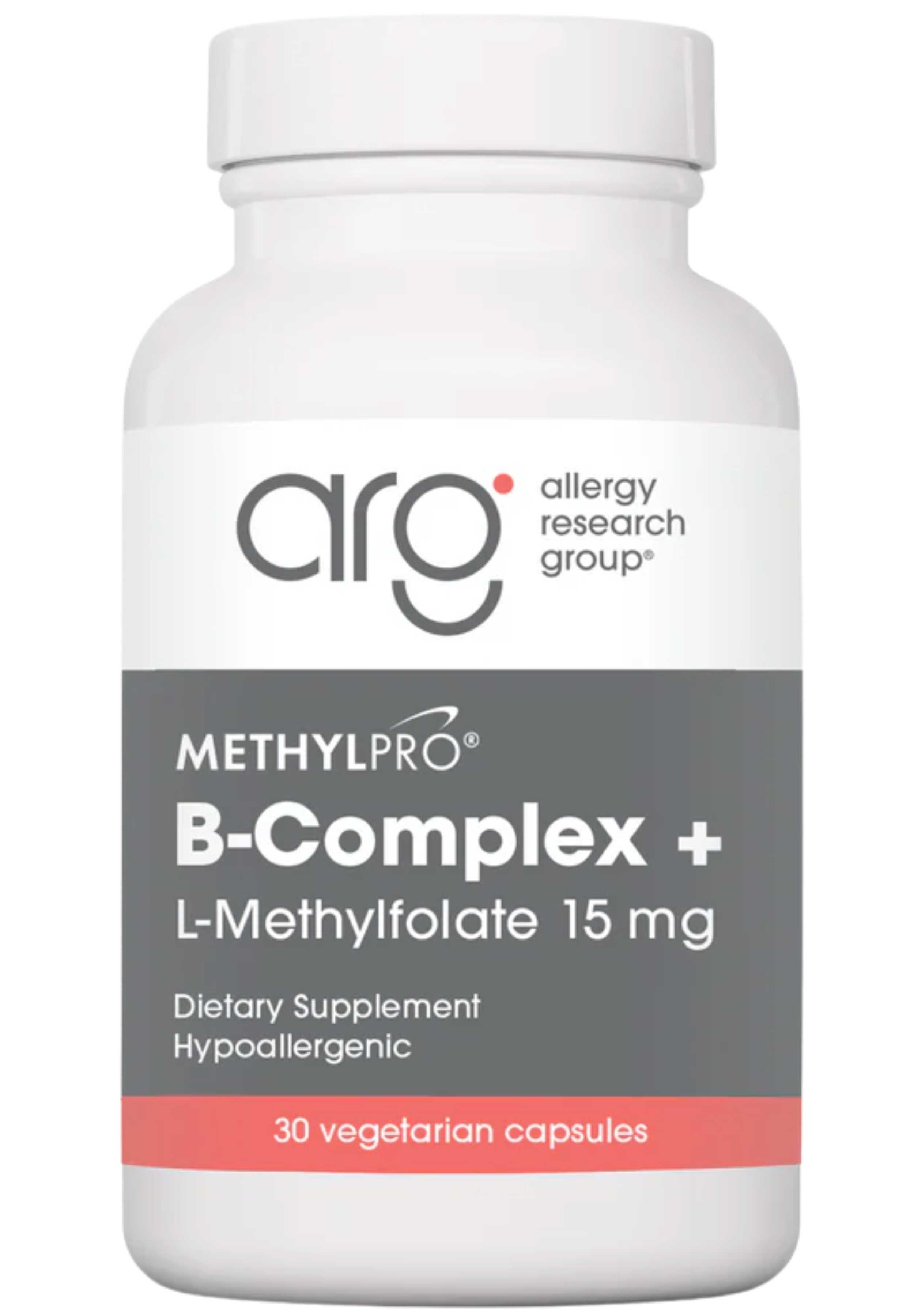 Allergy Research Group B-Complex + L-Methylfolate 15 mg (Formerly MethylPro)