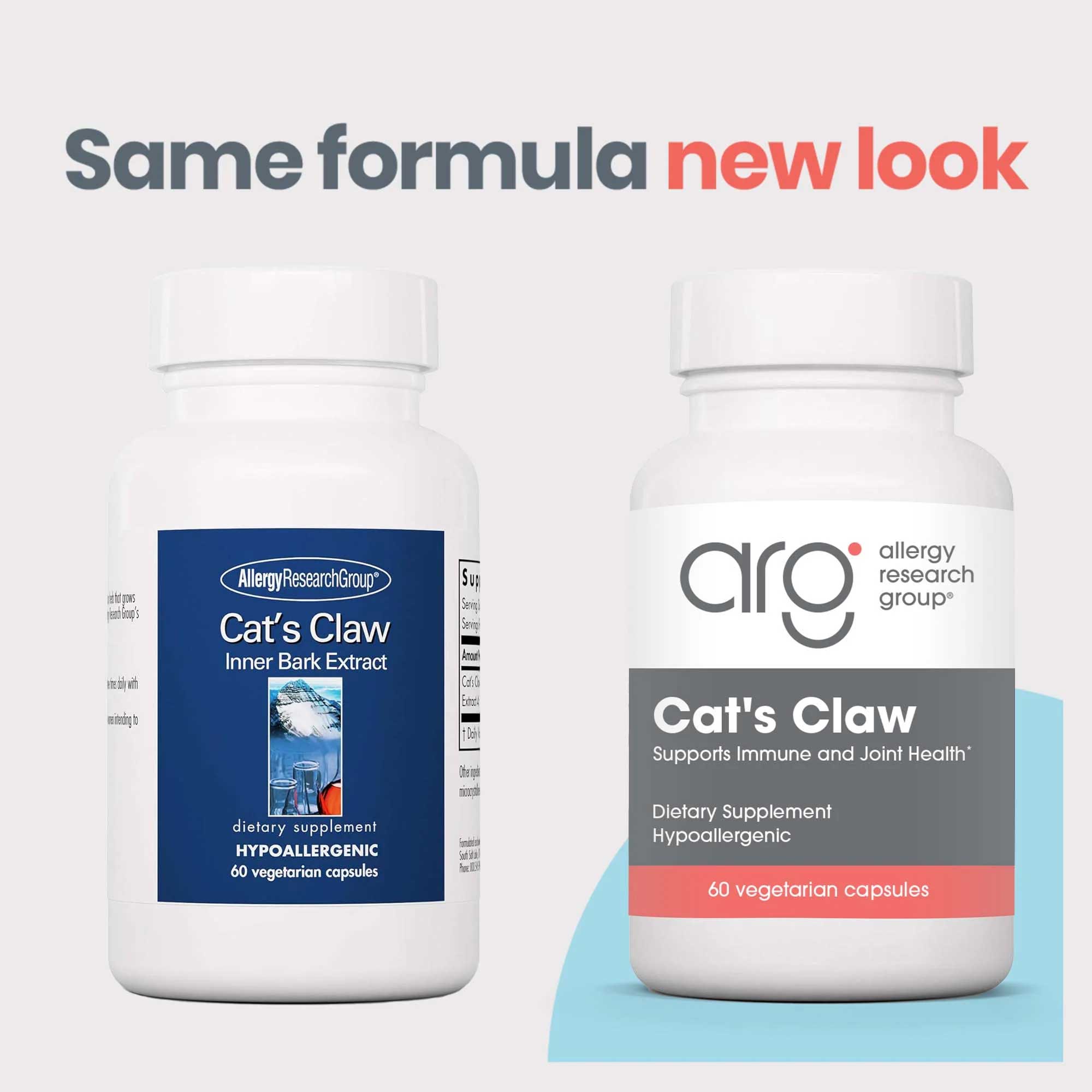 Allergy Research Group Cat's Claw New Look