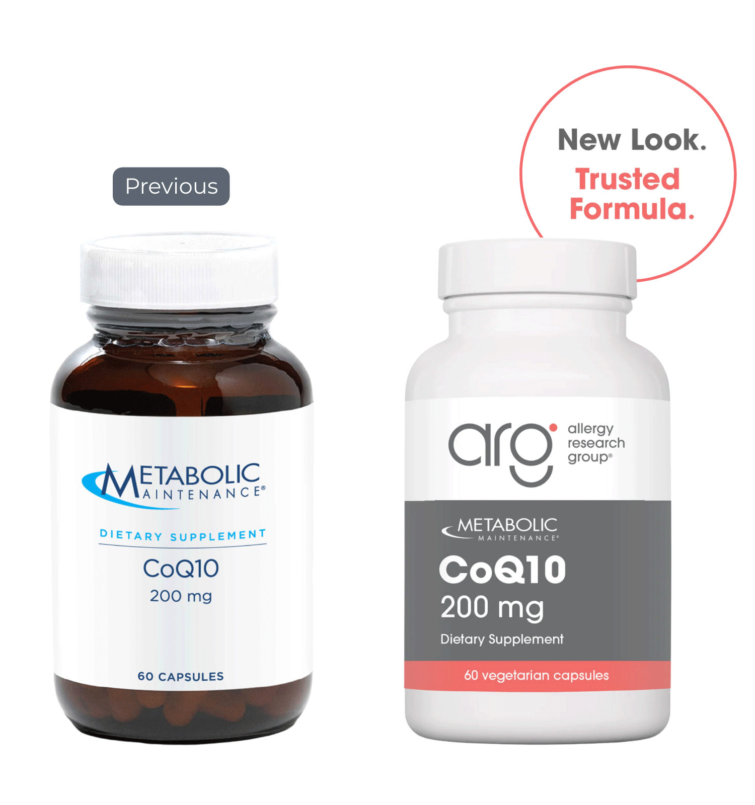 Allergy Research Group CoQ10 (Formerly Metabolic Maintenance) New Look