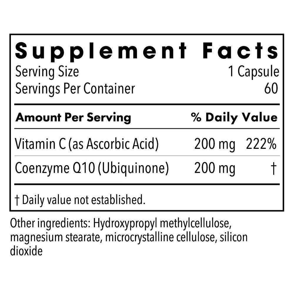 Allergy Research Group CoQ10 (Formerly Metabolic Maintenance) Ingredients