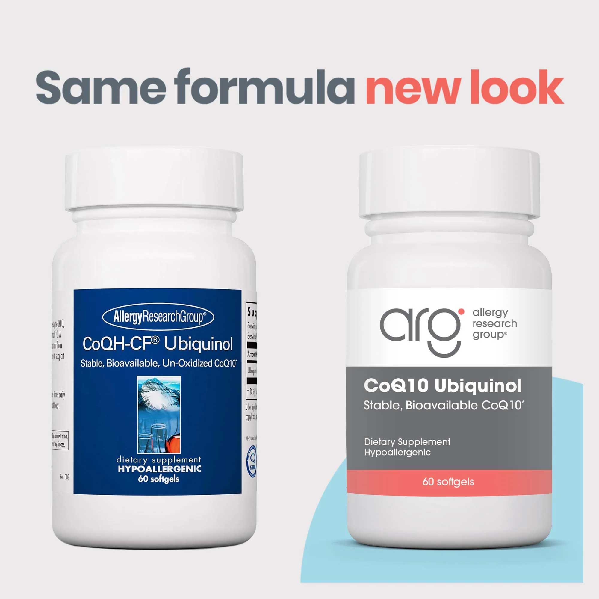 Allergy Research Group CoQ10 Ubiquinol New Look