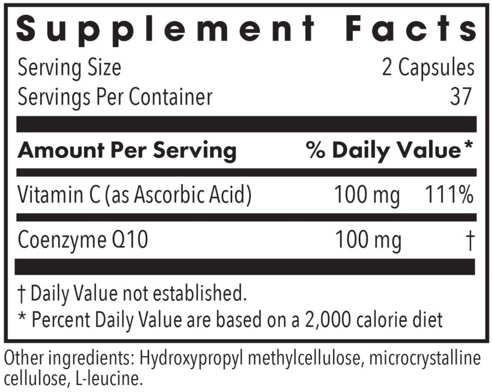 Allergy Research Group Coenzyme Q10 50 mg Ingredients