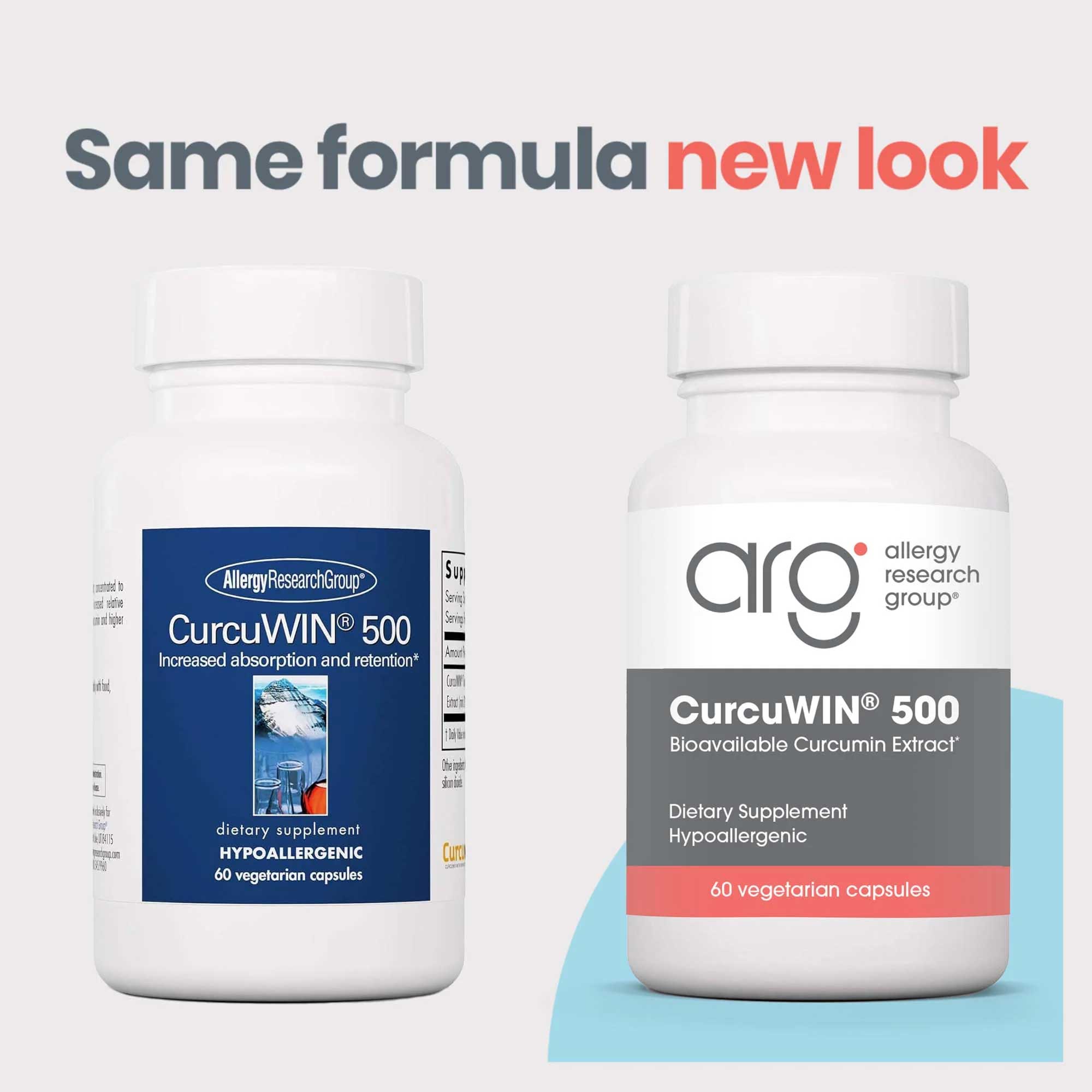 Allergy Research Group CurcuWIN 500 New Look