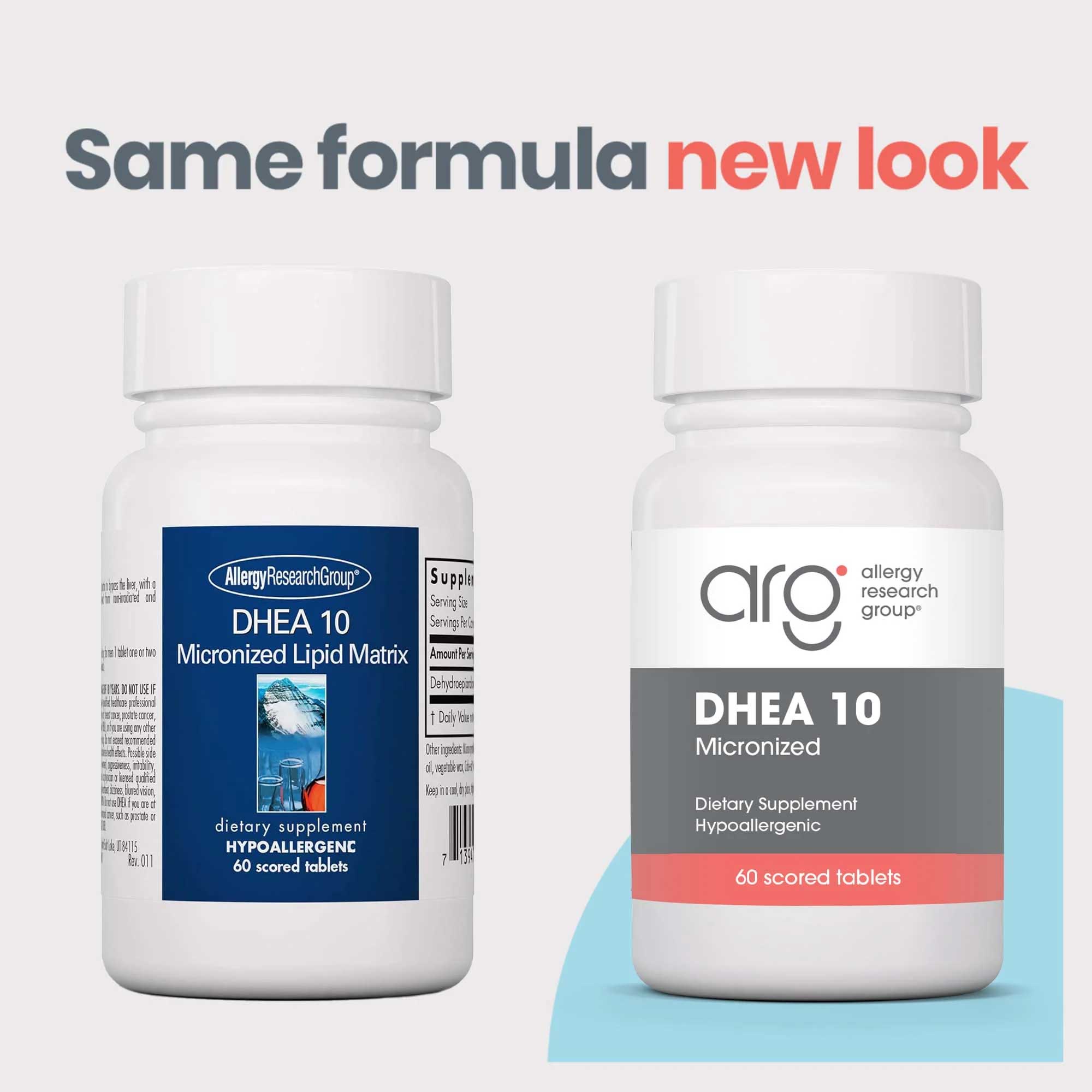 Allergy Research Group DHEA 10 mg New Look