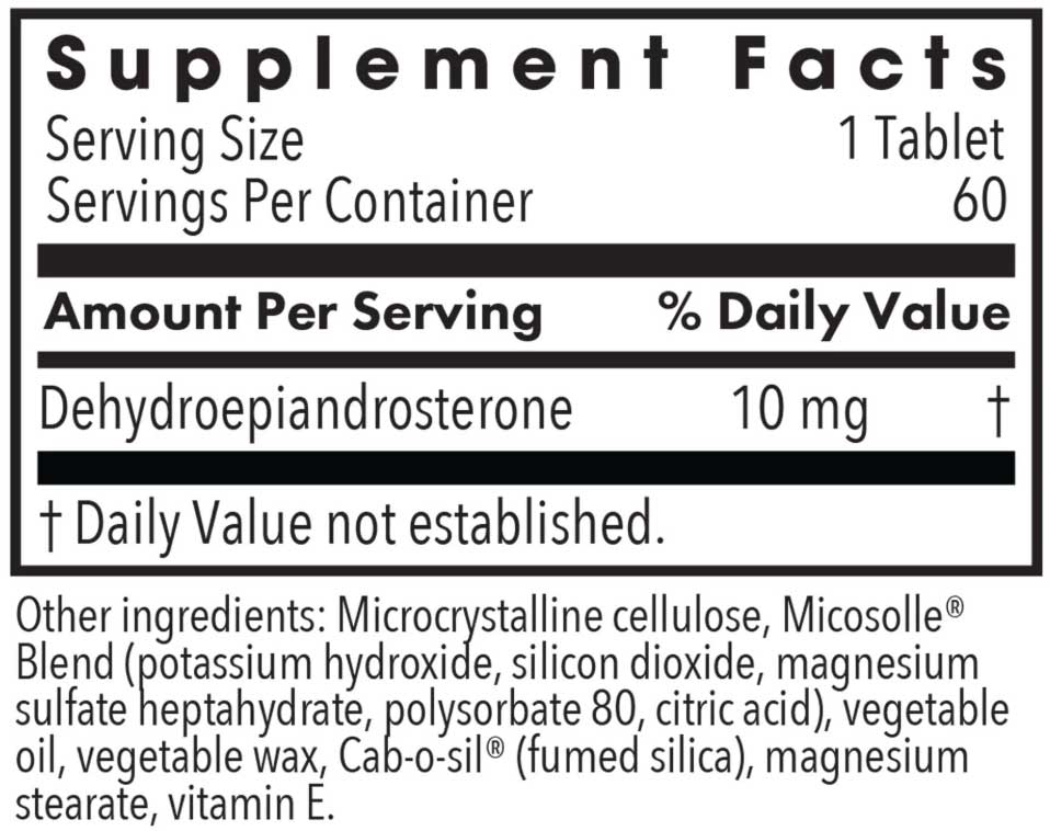 Allergy Research Group DHEA 10 mg Ingredients
