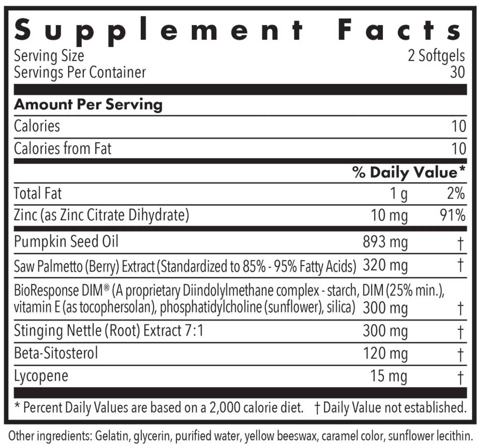 Allergy Research Group DIM Palmetto Ingredients