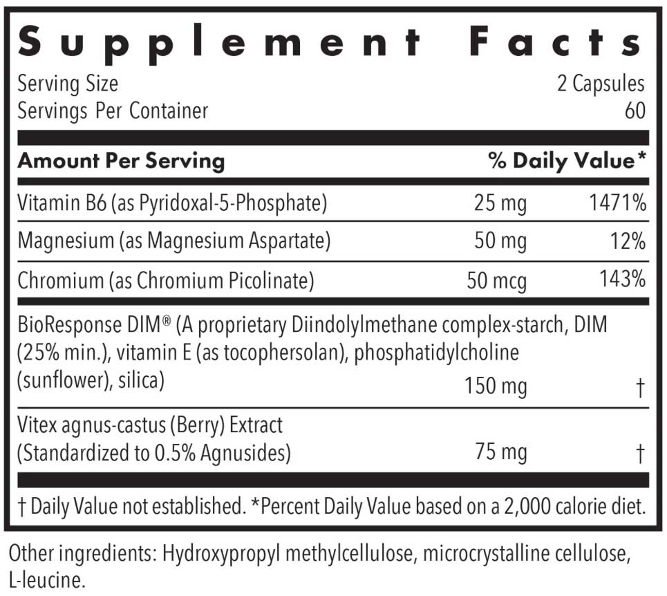 Allergy Research Group DIM Vitex Ingredients