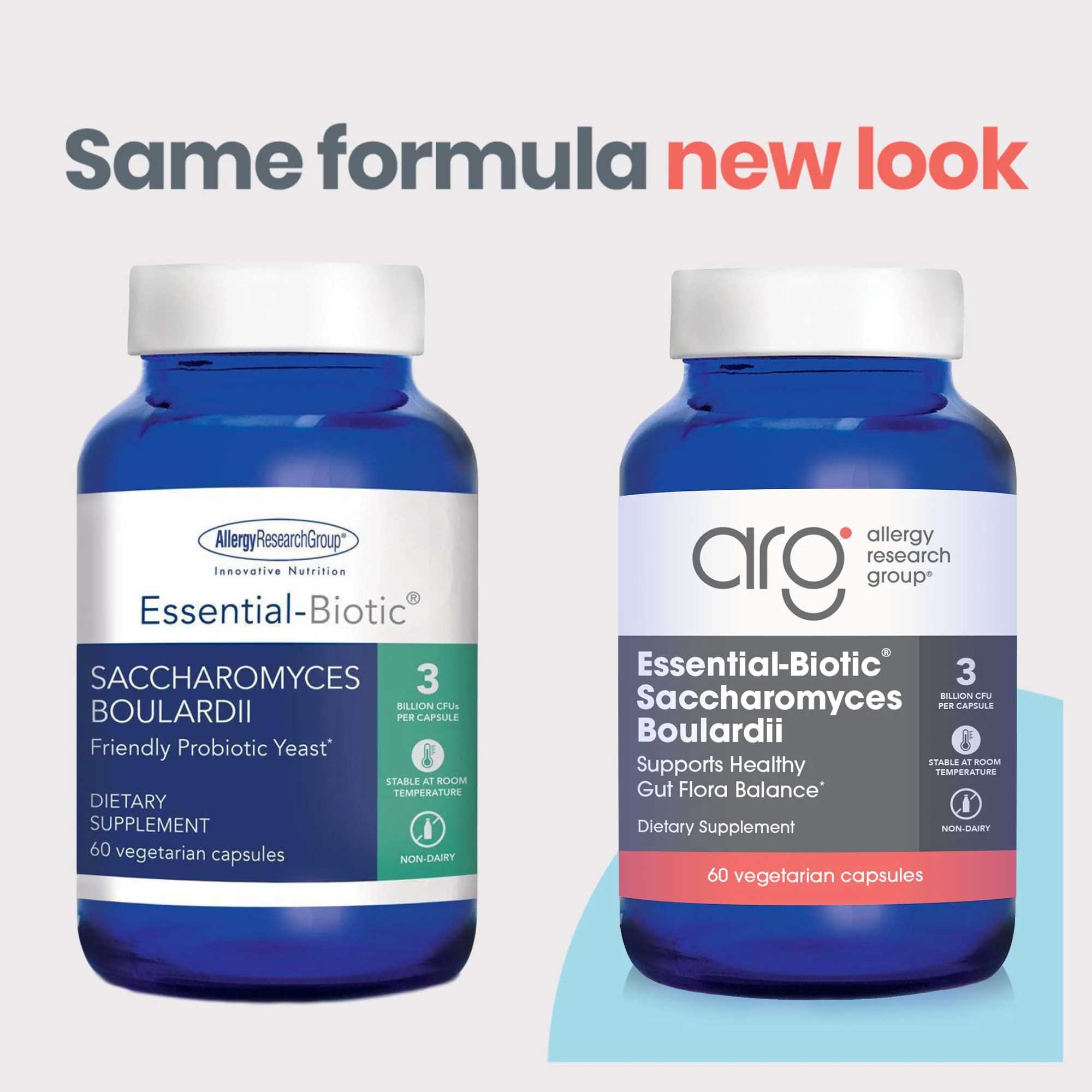 Allergy Research Group Essential-Biotic Saccharomyces Boulardii New Look