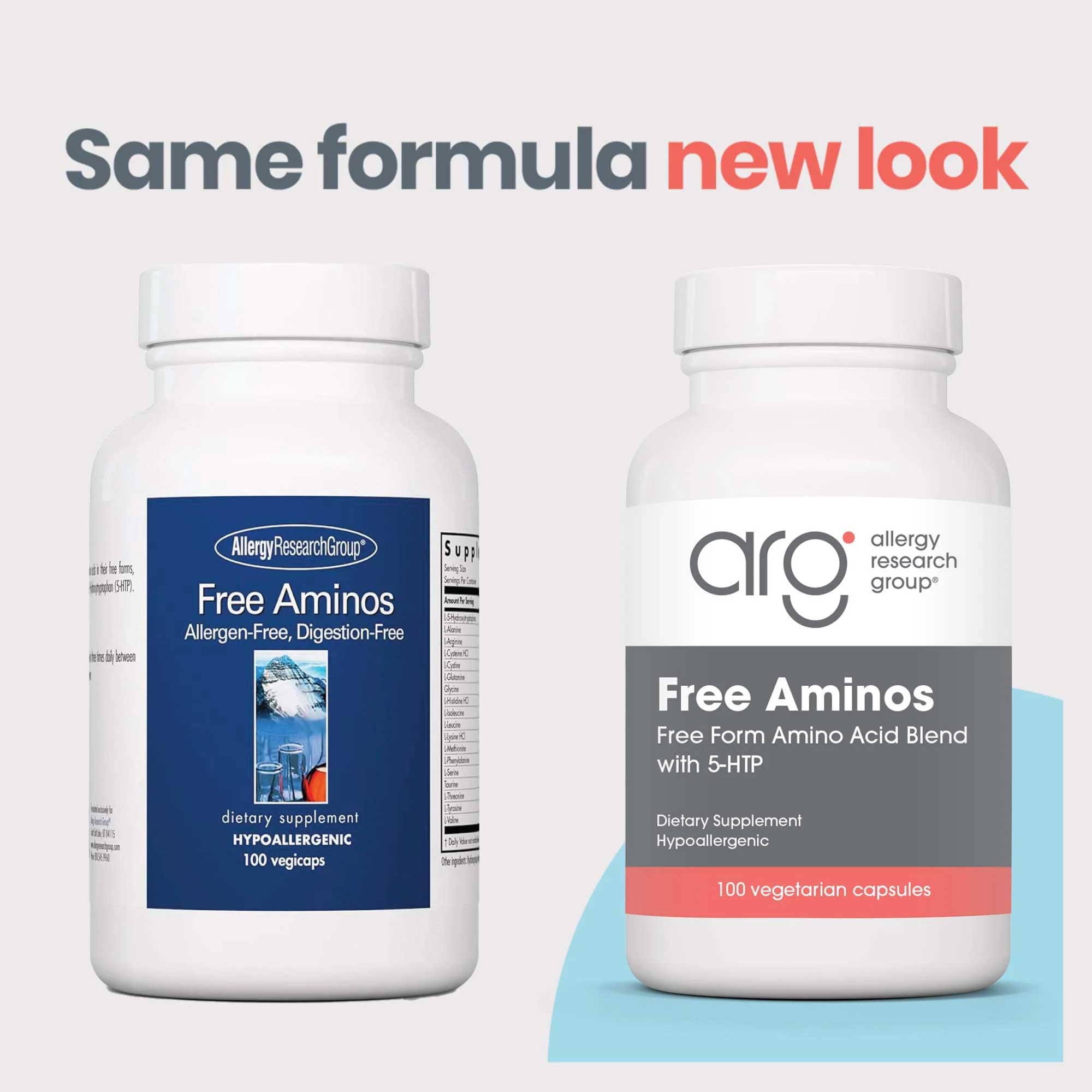 Allergy Research Group Free Aminos New Look
