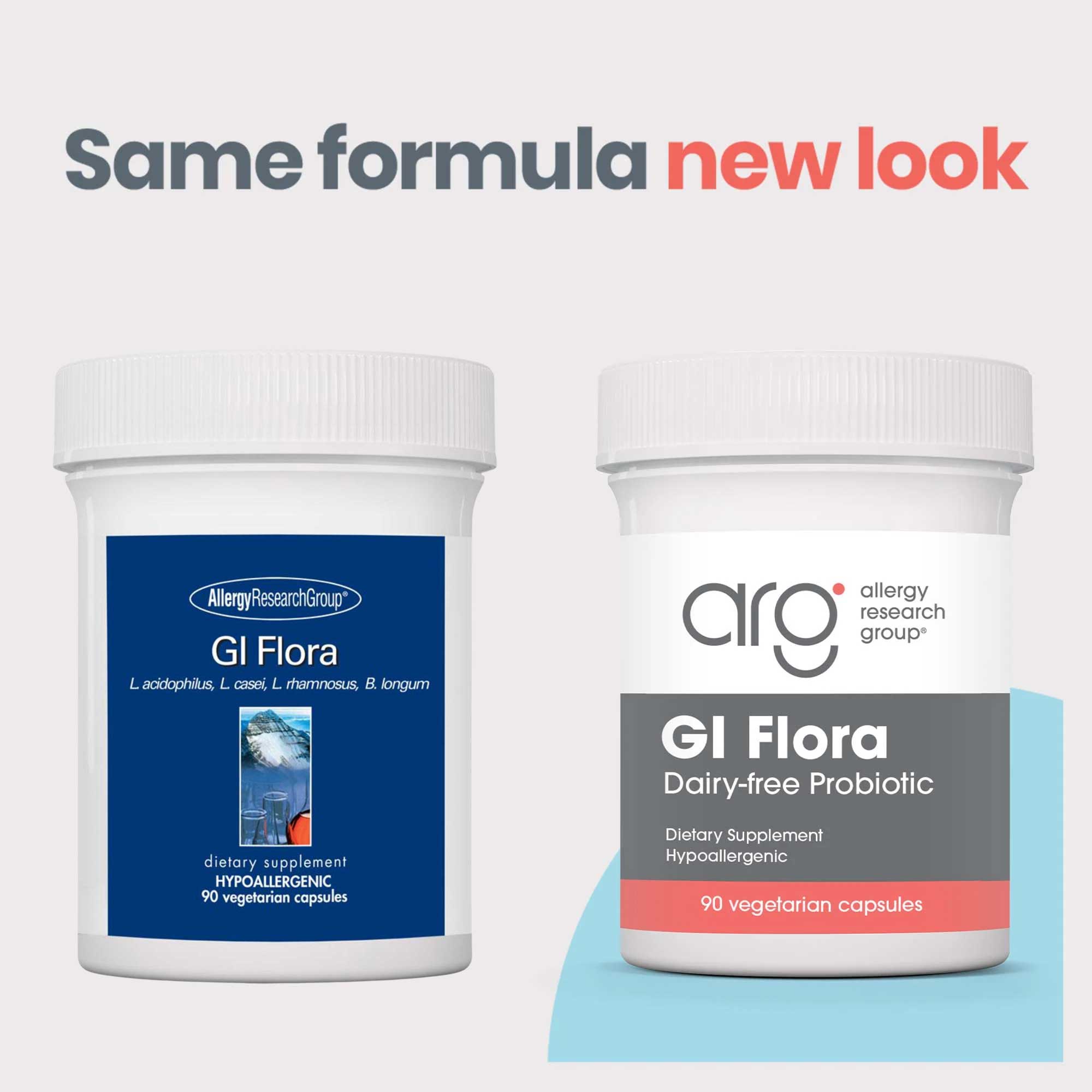 Allergy Research Group GI Flora Dairy-Free Probiotic New Look