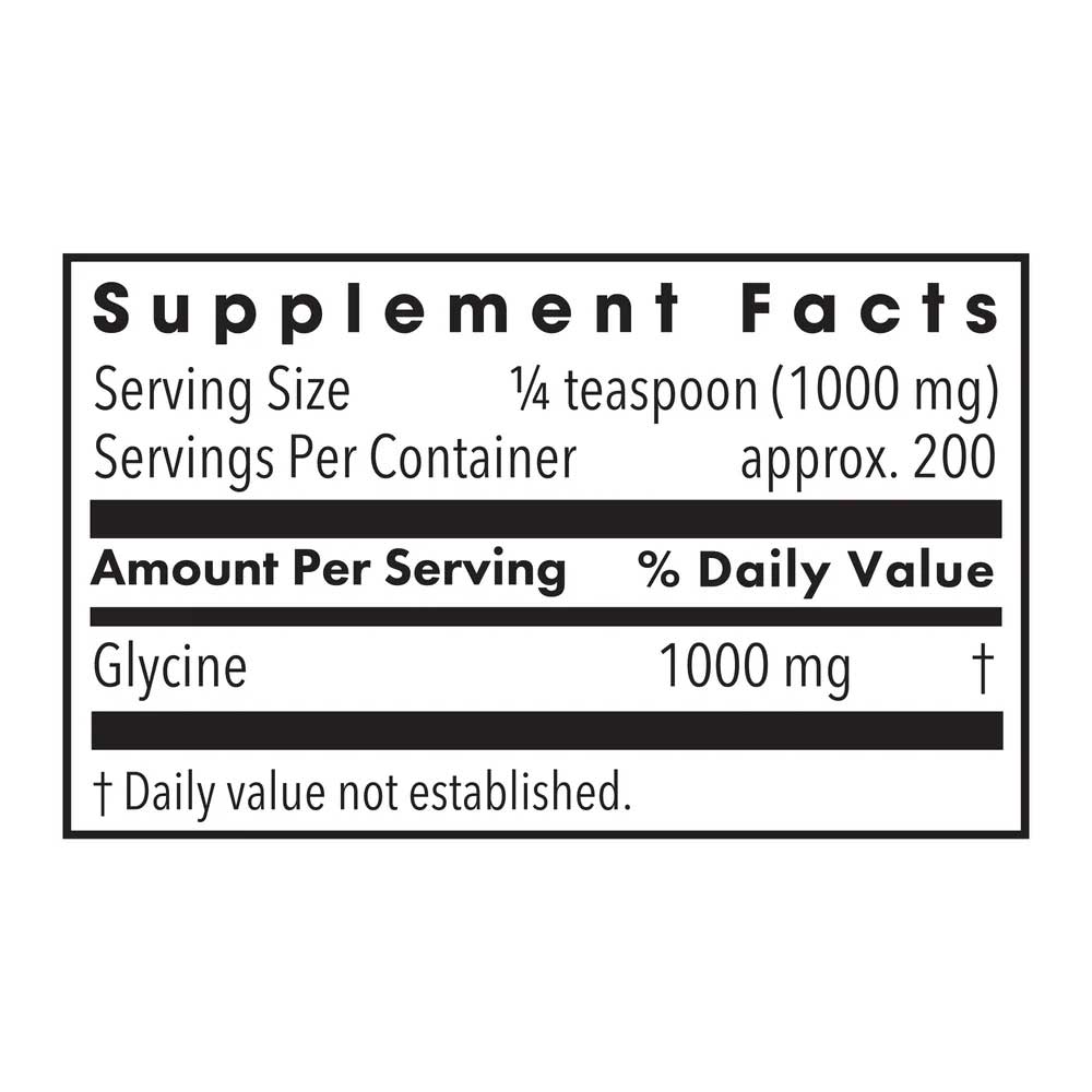 Allergy Research Group Glycine Powder (Formerly Metabolic Maintenance) Ingredients