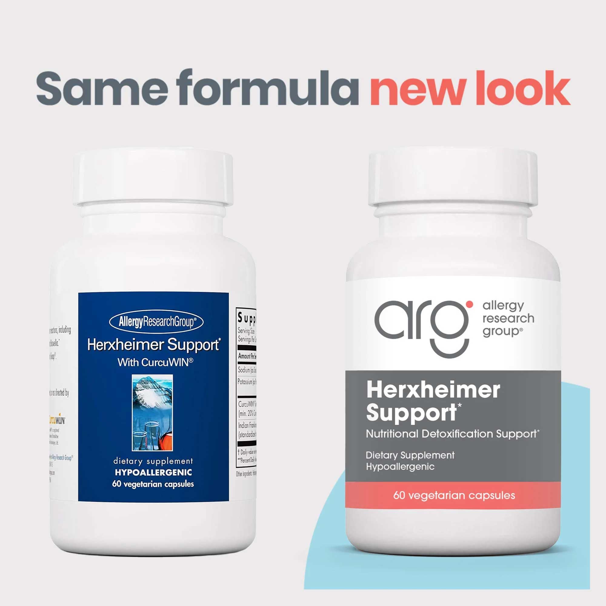 Allergy Research Group Herxheimer Support New Look