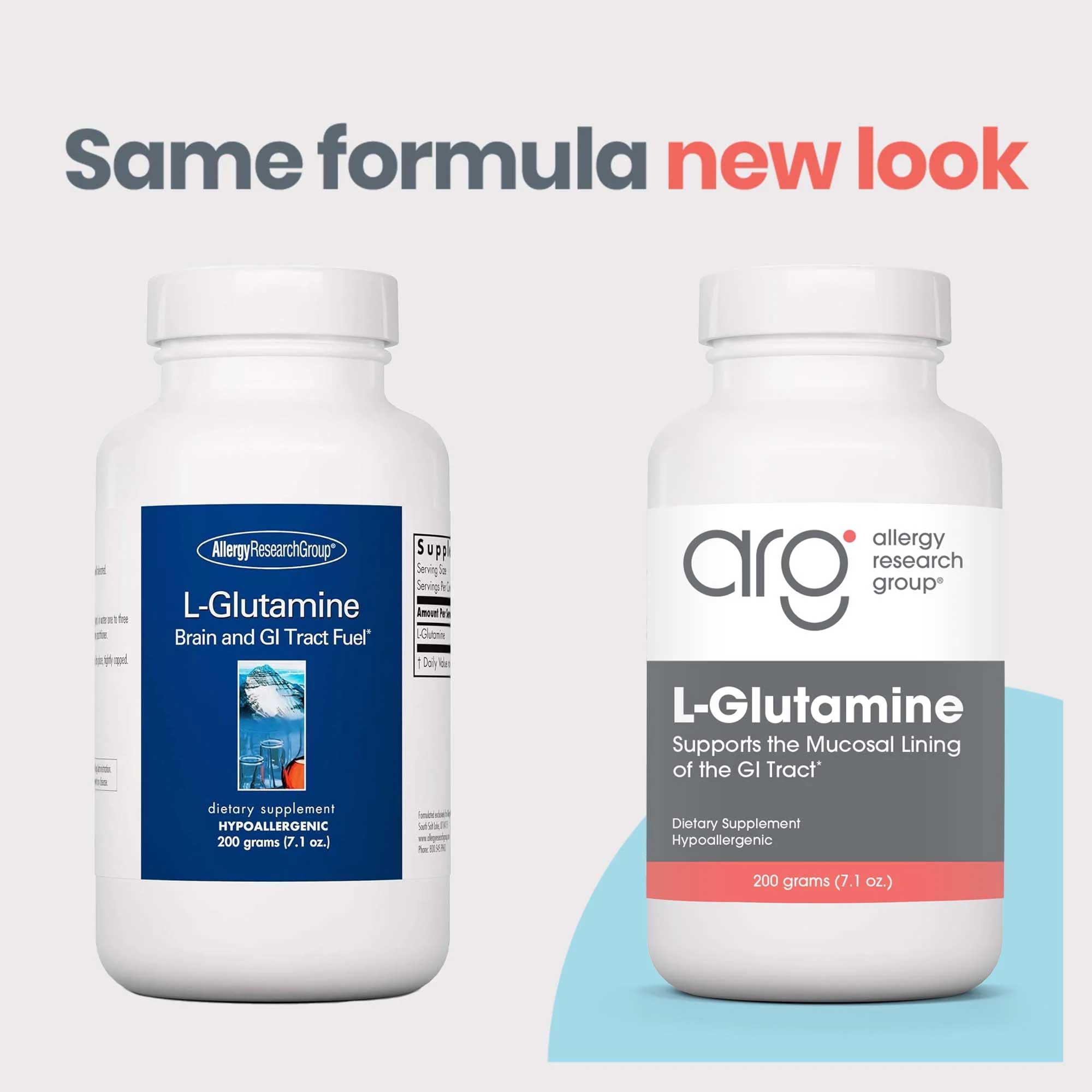 Allergy Research Group L-Glutamine Powder New Look