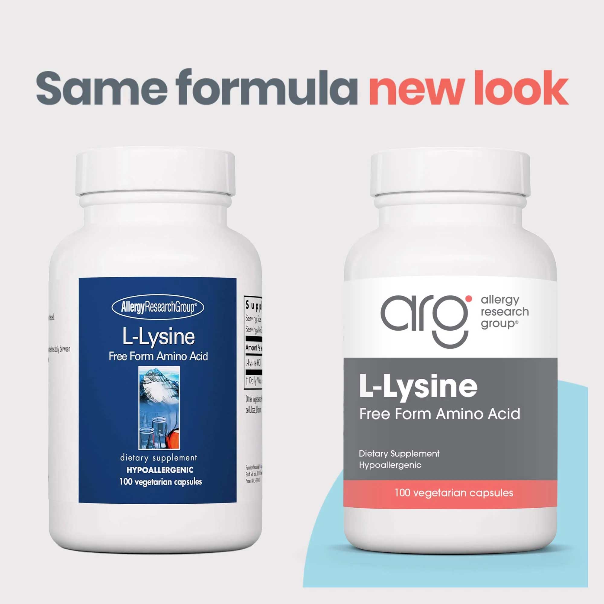 Allergy Research Group L-Lysine New Look
