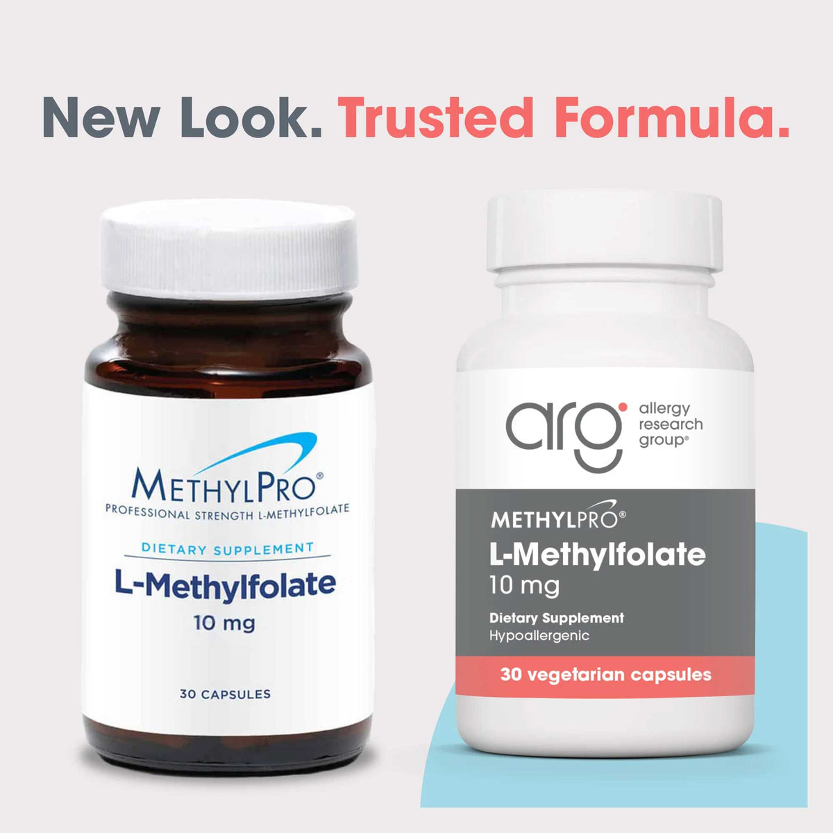 Allergy Research Group L-Methylfolate 10 mg (Formerly MethylPro) New Look