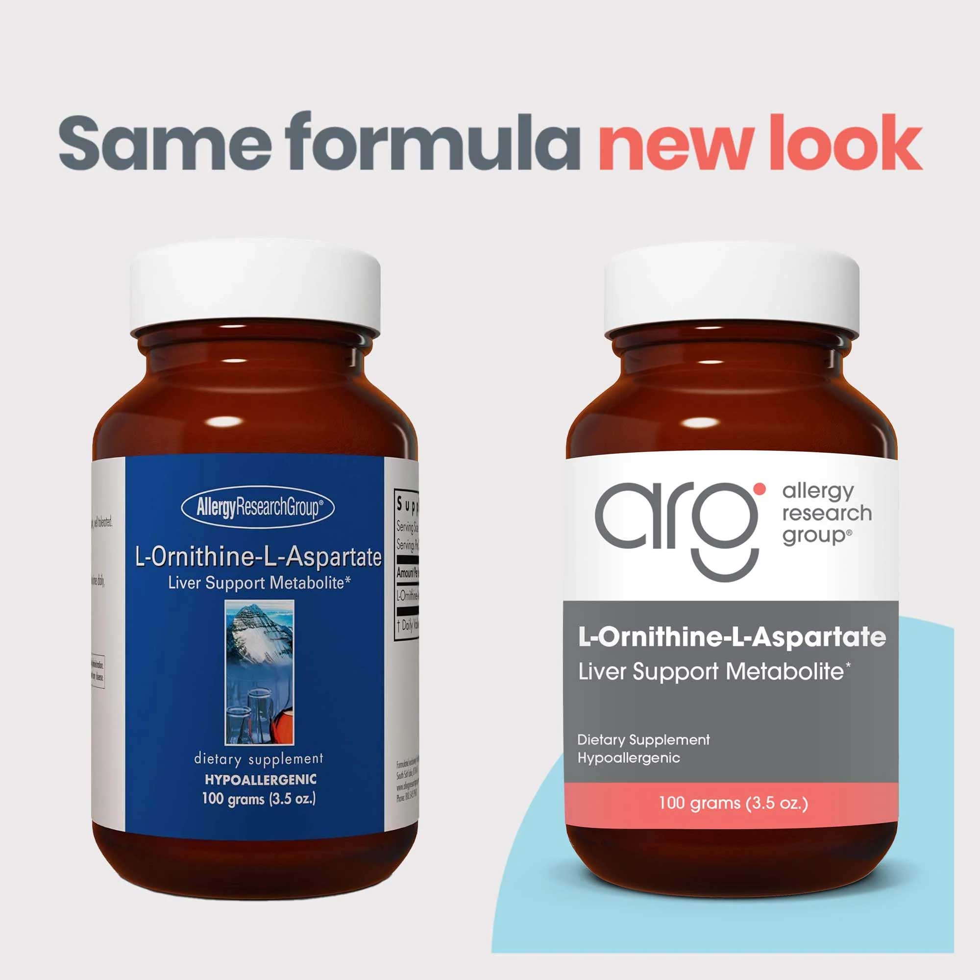 Allergy Research Group L-Ornithine-L-Aspartate New Look