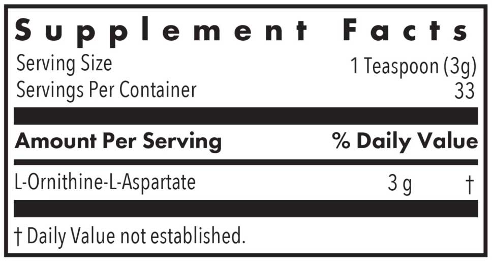 Allergy Research Group L-Ornithine-L-Aspartate Ingredients
