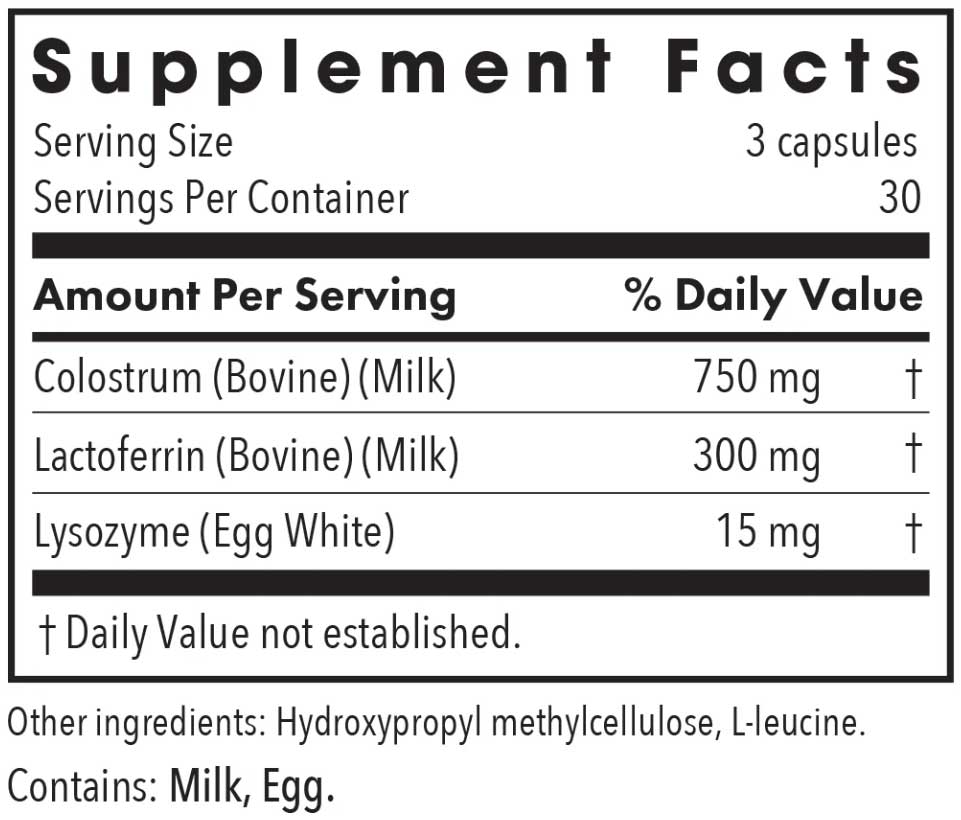 Allergy Research Group Laktoferrin with Colostrum Ingredients
