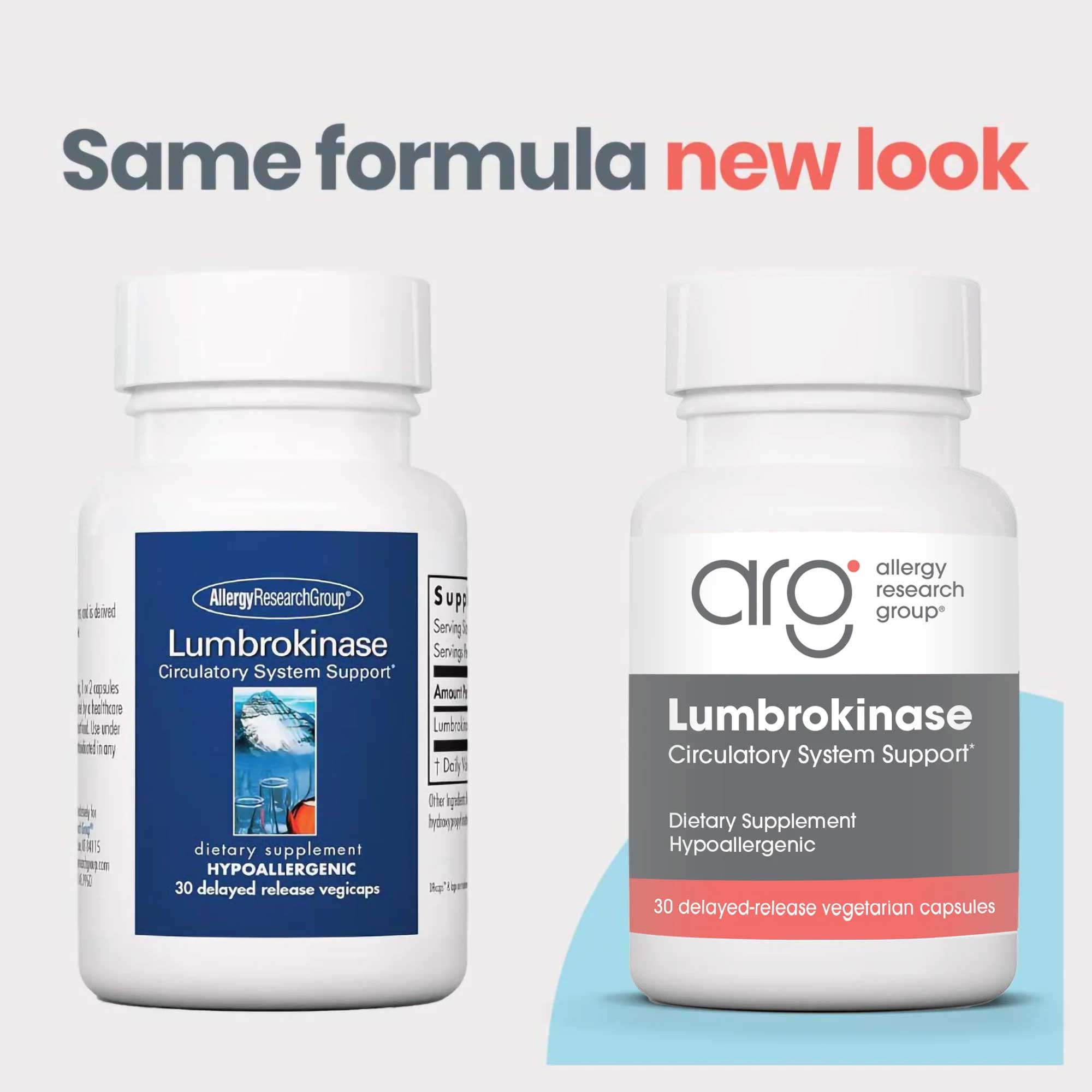 Allergy Research Group Lumbrokinase New Look