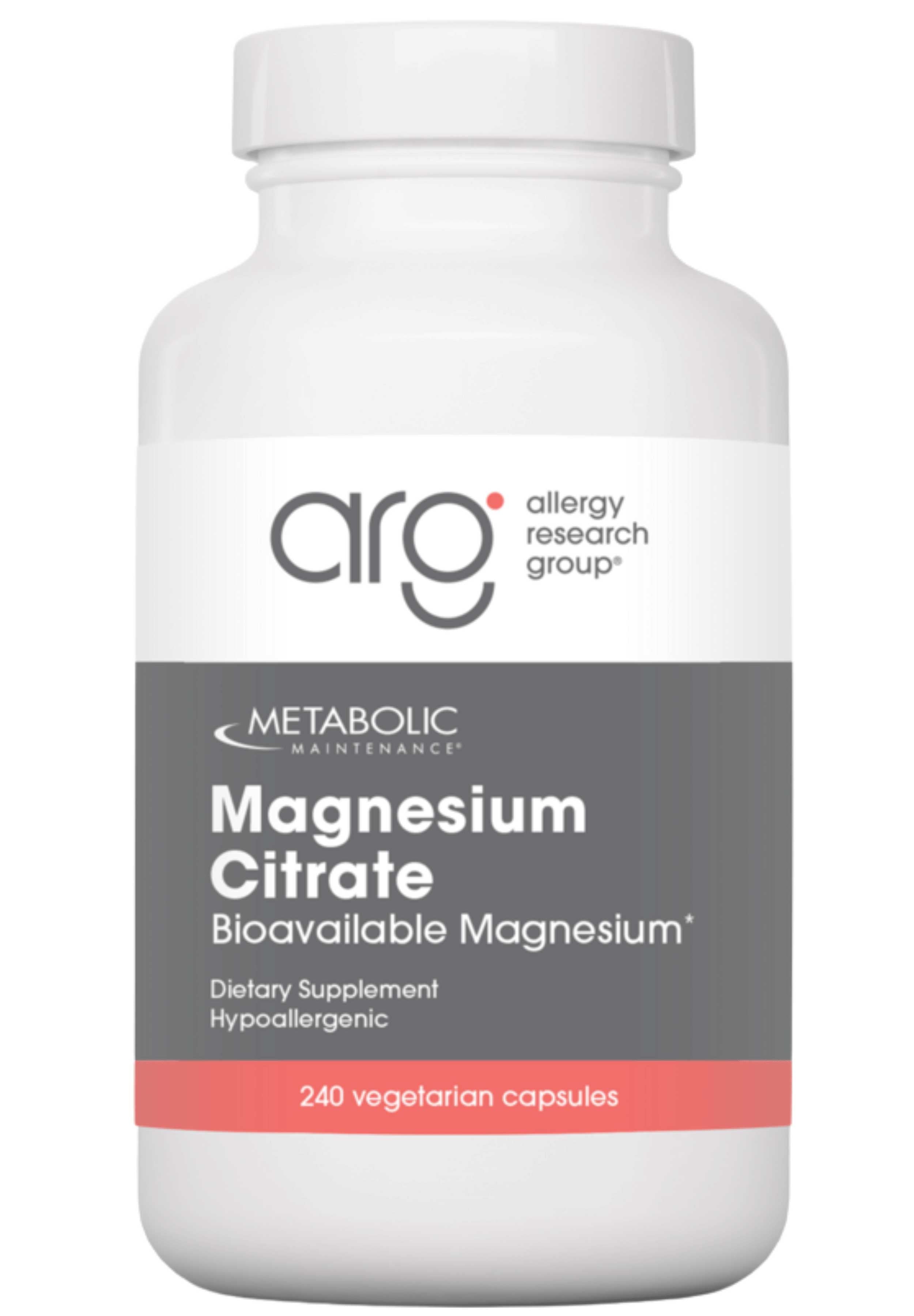 Allergy Research Group Magnesium Citrate (Formerly Metabolic Maintenance)