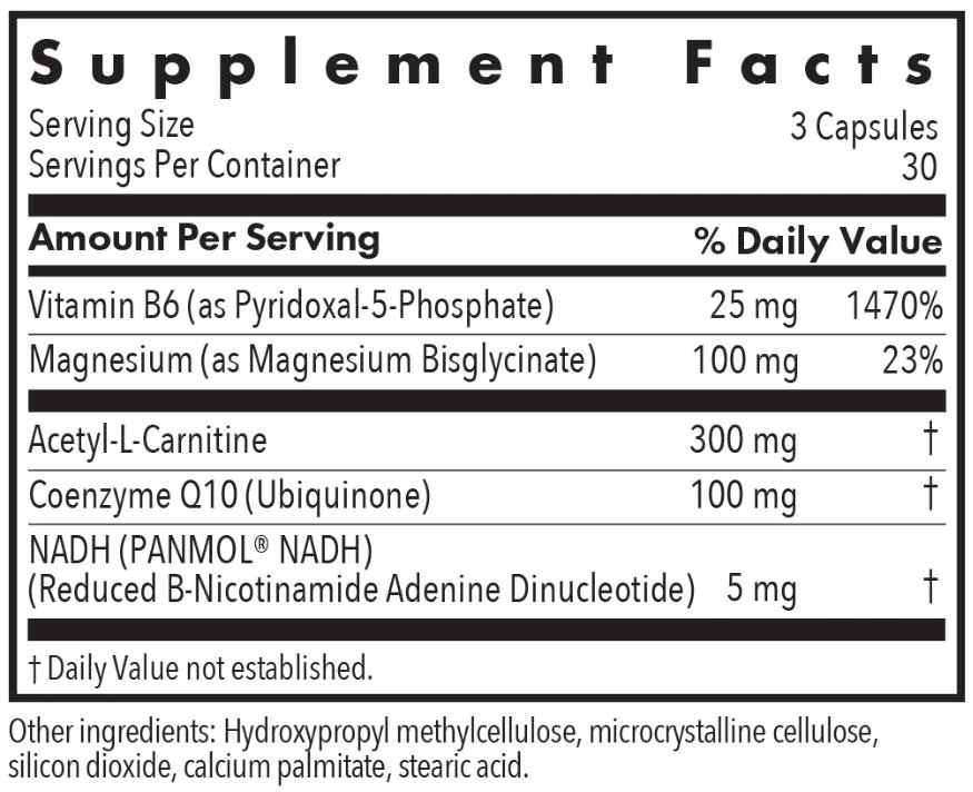 Allergy Research Group Mitochondrial Cofactors Ingredients