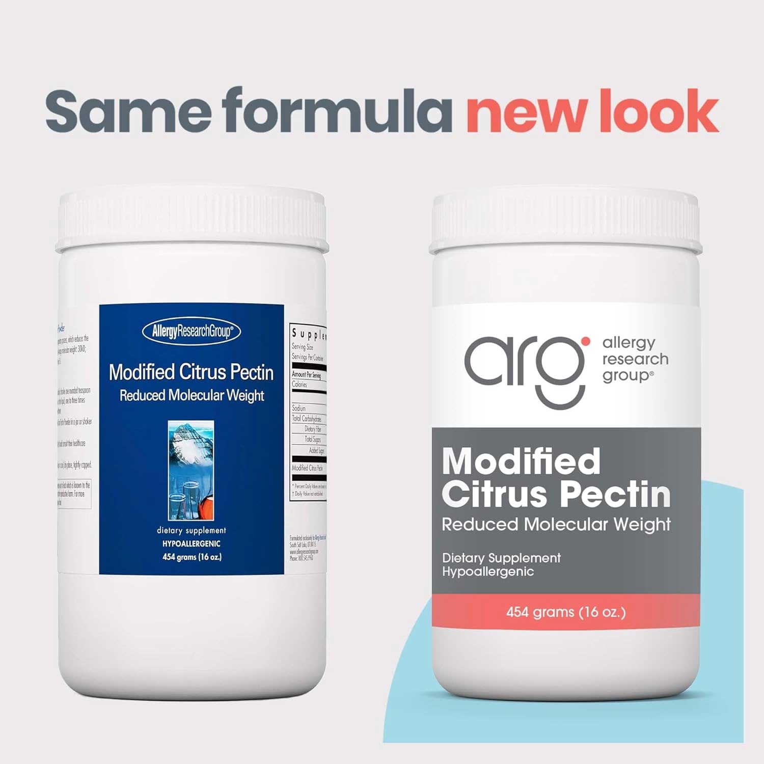 Allergy Research Group Modified Citrus Pectin Powder New Look