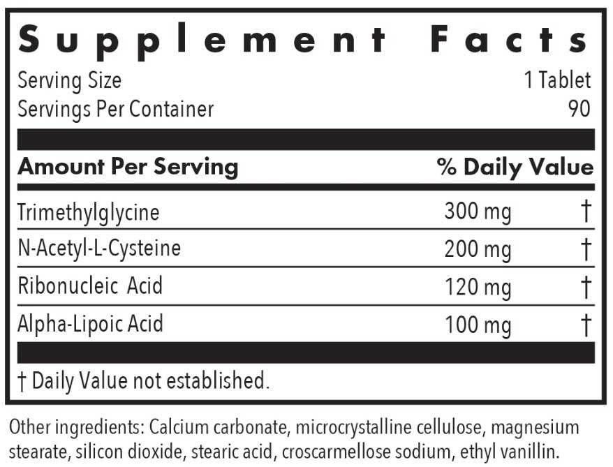 Allergy Research Group NAC Enhanced Ingredients