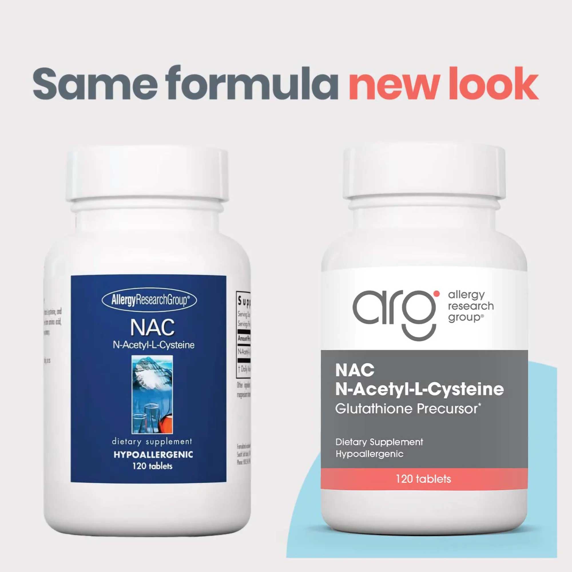 Allergy Research Group NAC N-Acetyl-L-Cysteine New Look