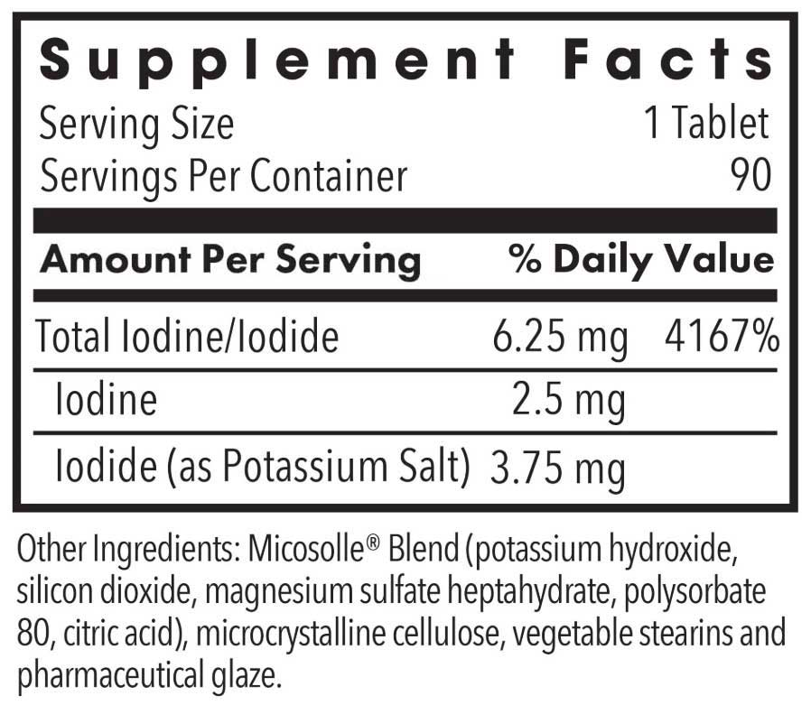 Allergy Research Group Optimox Iodoral IOD 6.5 mg Ingredients