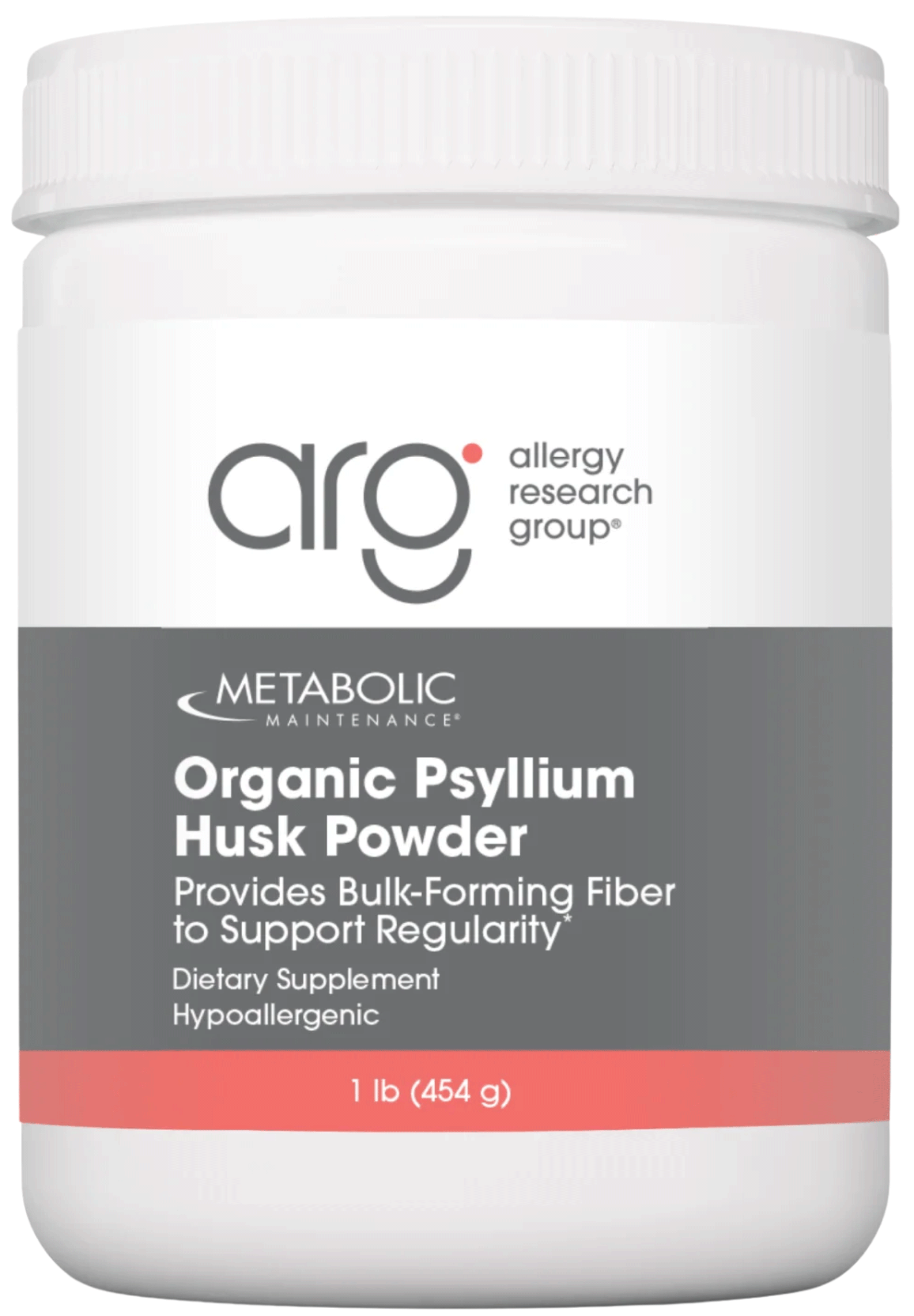 Allergy Research Group Organic Psyllium Husk Powder (Formerly Metabolic Maintenance)
