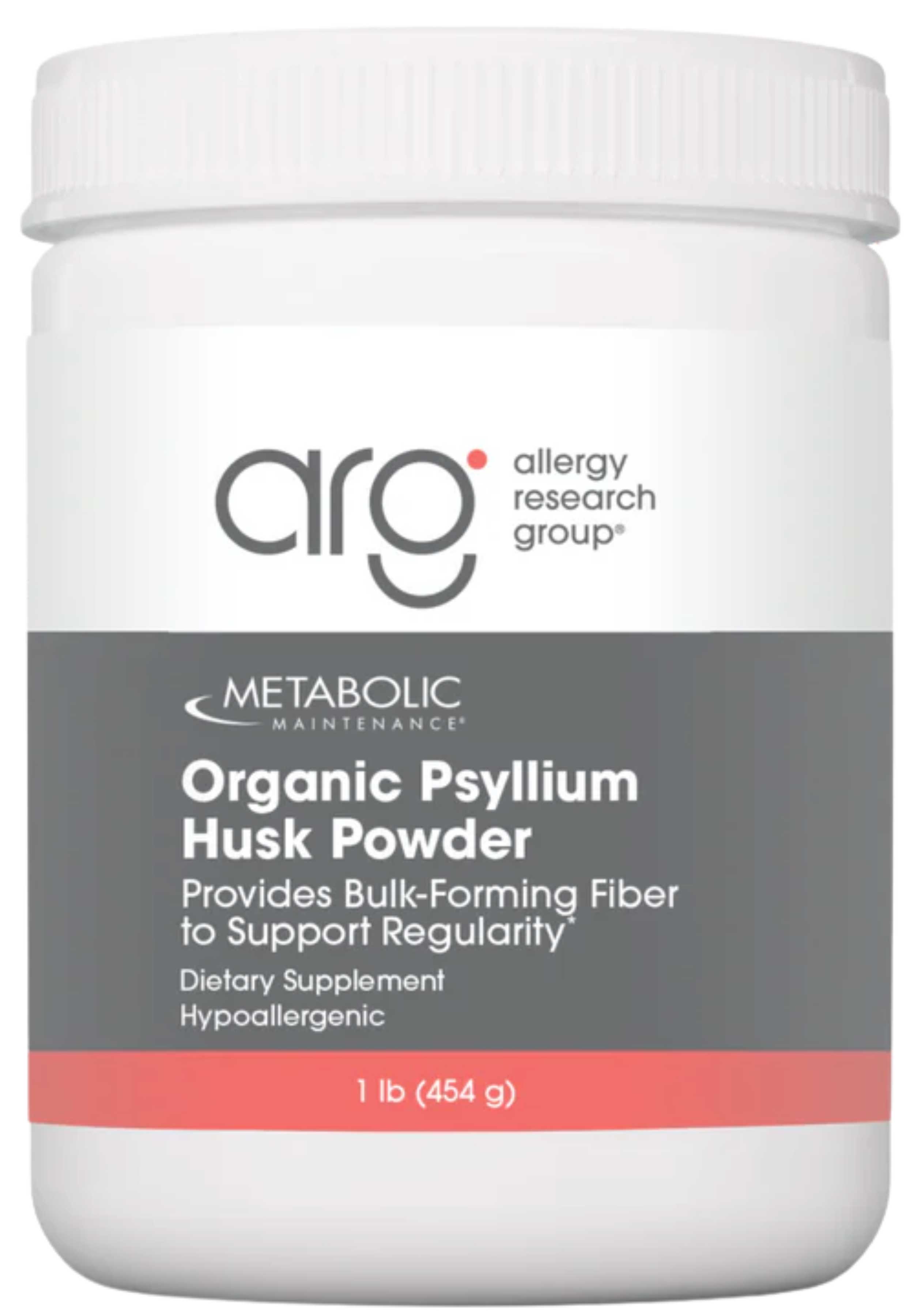 Allergy Research Group Organic Psyllium Husk Powder (Formerly Metabolic Maintenance)