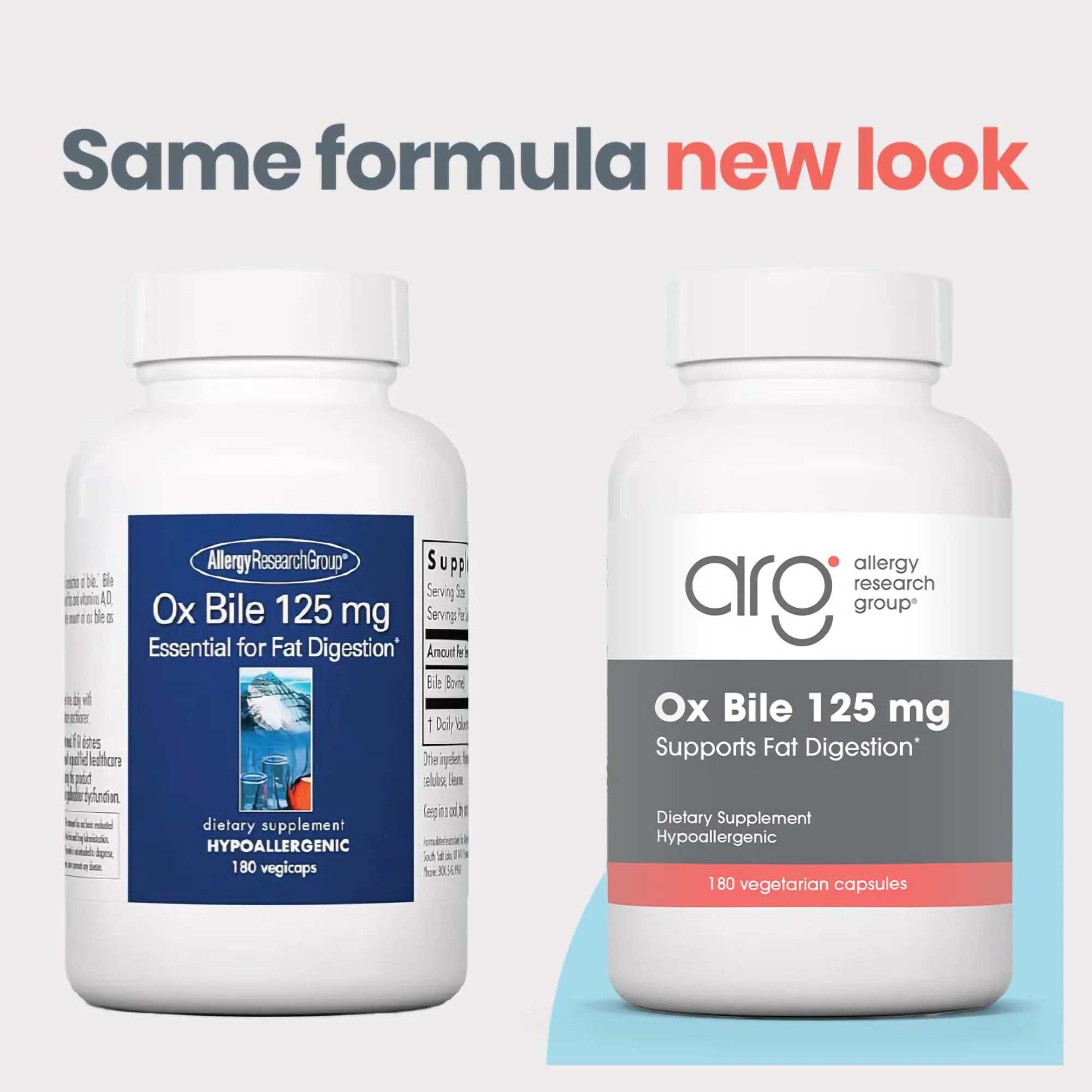 Allergy Research Group Ox Bile 125 mg New Look