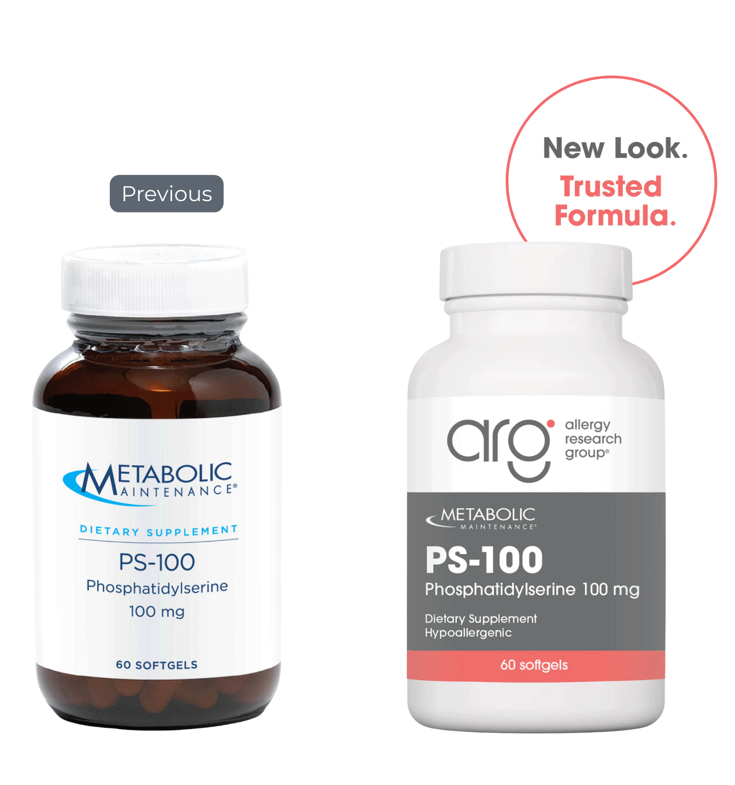 Allergy Research Group PS-100 (Formerly Metabolic Maintenance) New Look