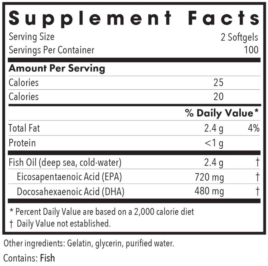 Allergy Research Group Super EPA Ingredients