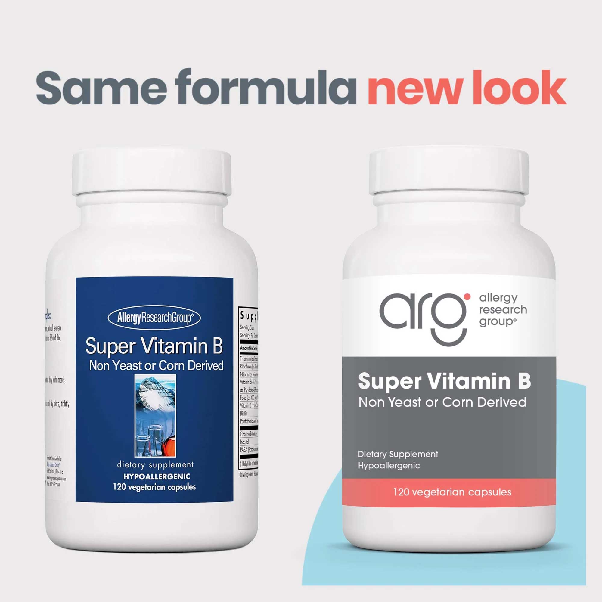 Allergy Research Group Super Vitamin B New Look