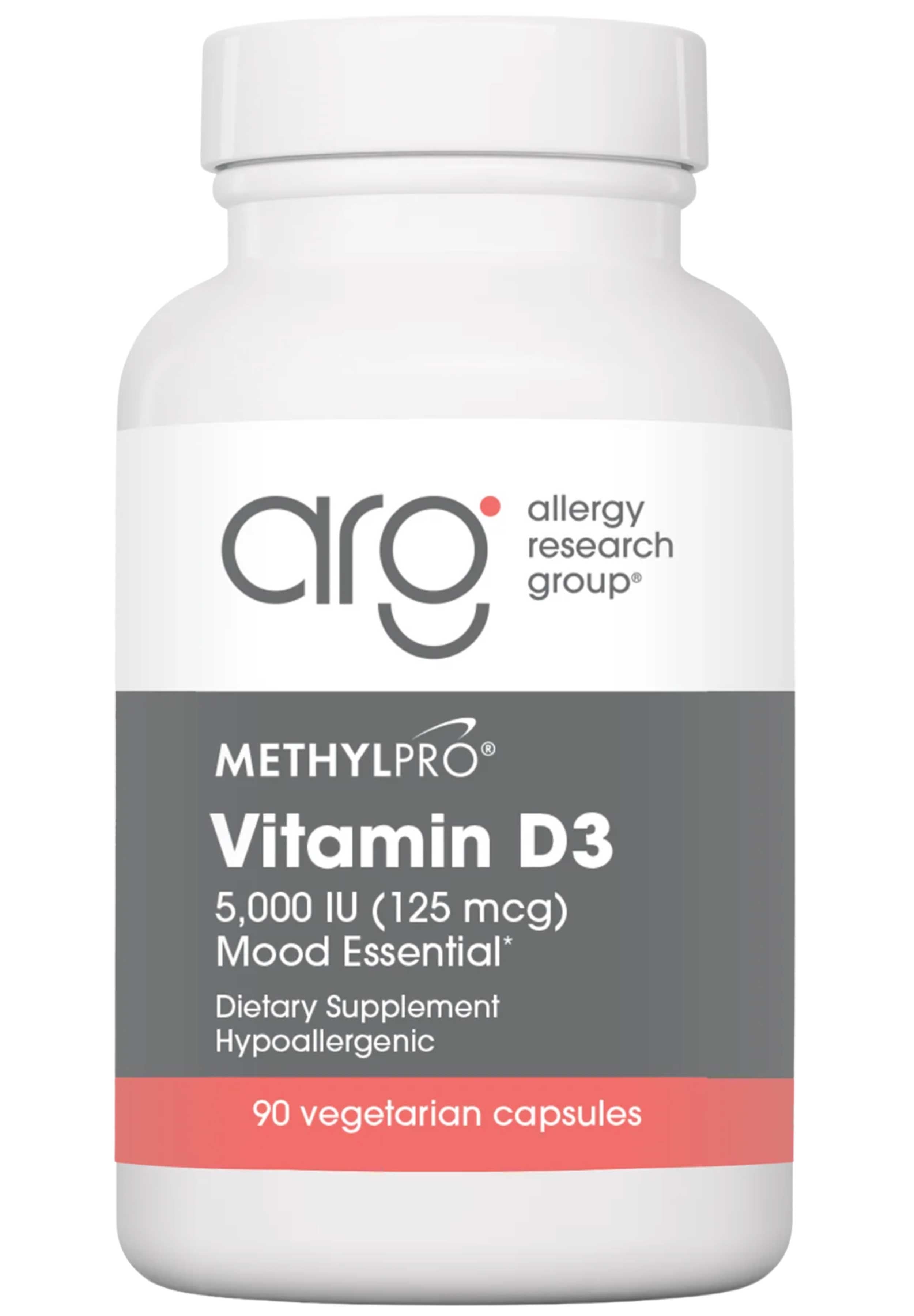 Allergy Research Group Vitamin D-3 5,000 IU (Formerly MethylPro)