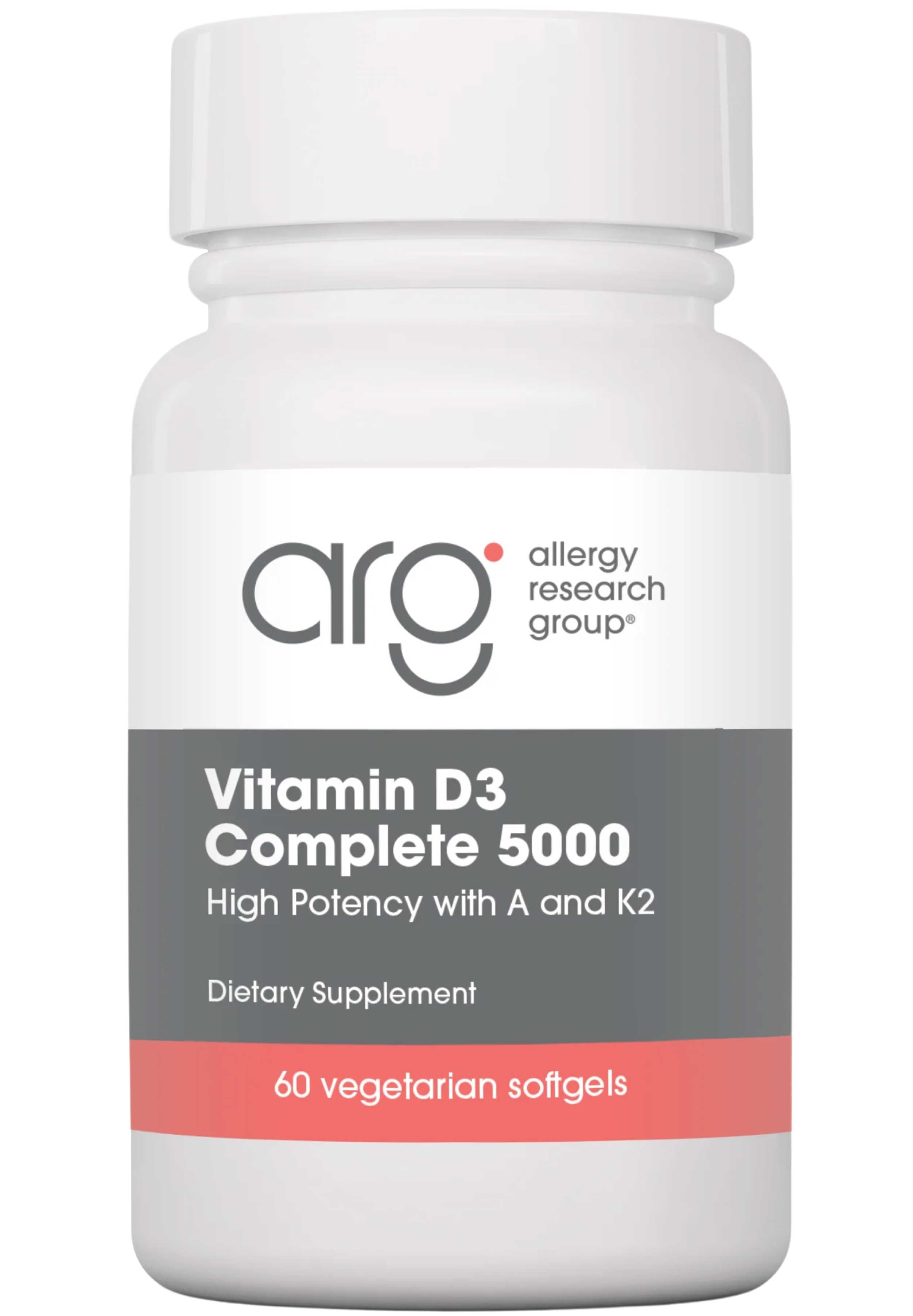 Allergy Research Group Vitamin D3 Complete 5000 IU Softgels (5000iu softgels)