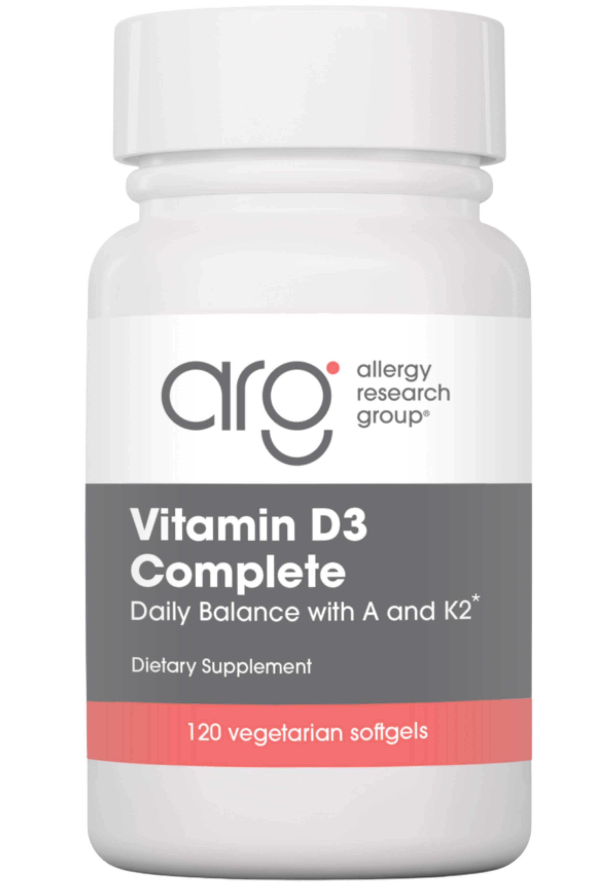 Allergy Research Group Vitamin D3 Complete Softgels (2000iu softgels) Ingredients