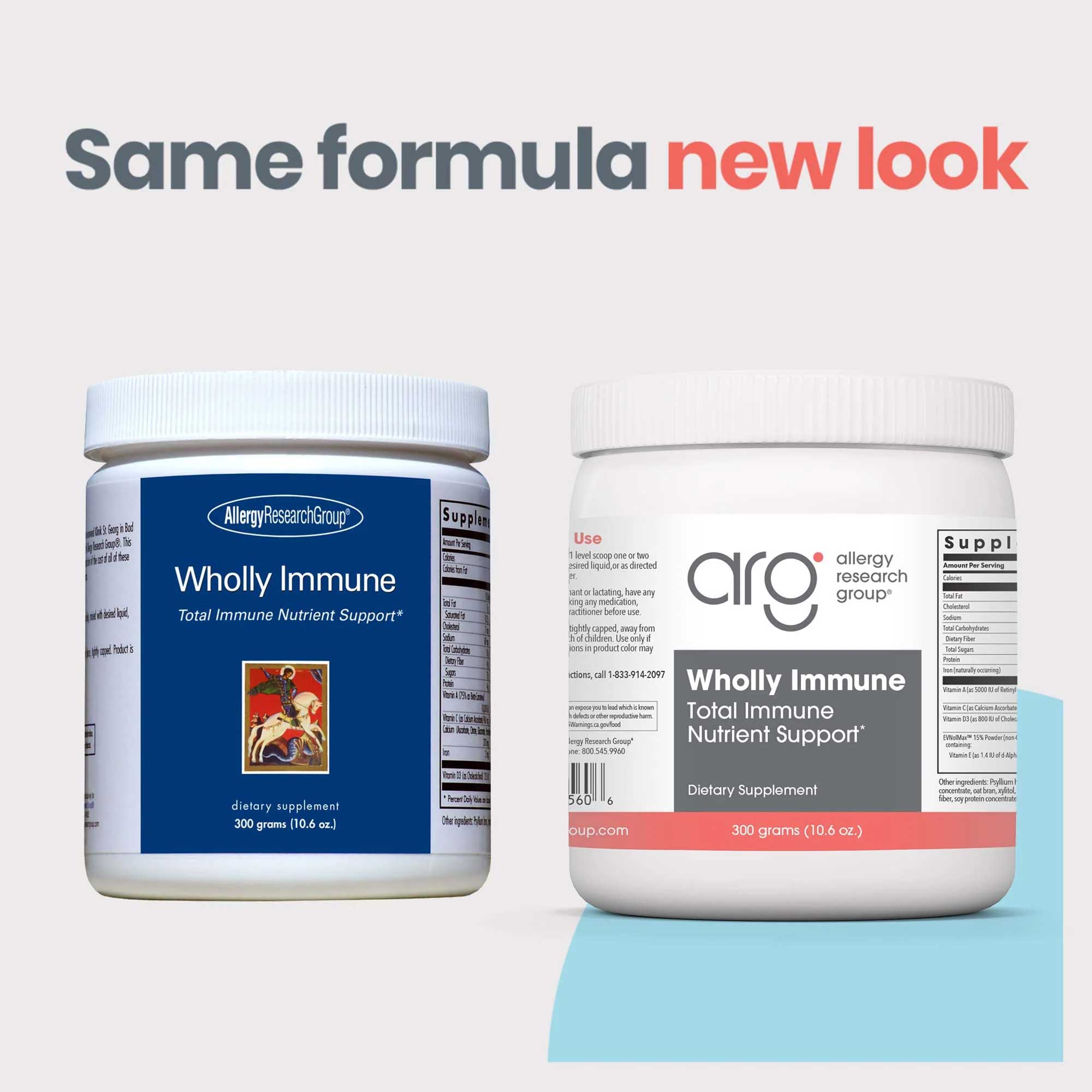 Allergy Research Group Wholly Immune New Look