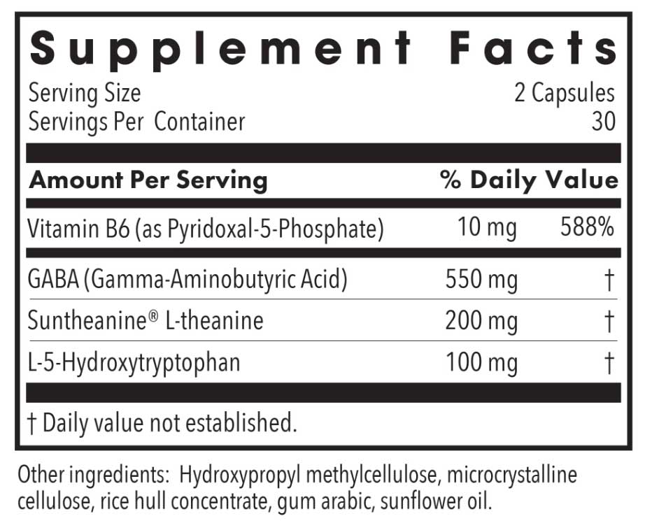Allergy Research Group Zen Sleep Ingredients