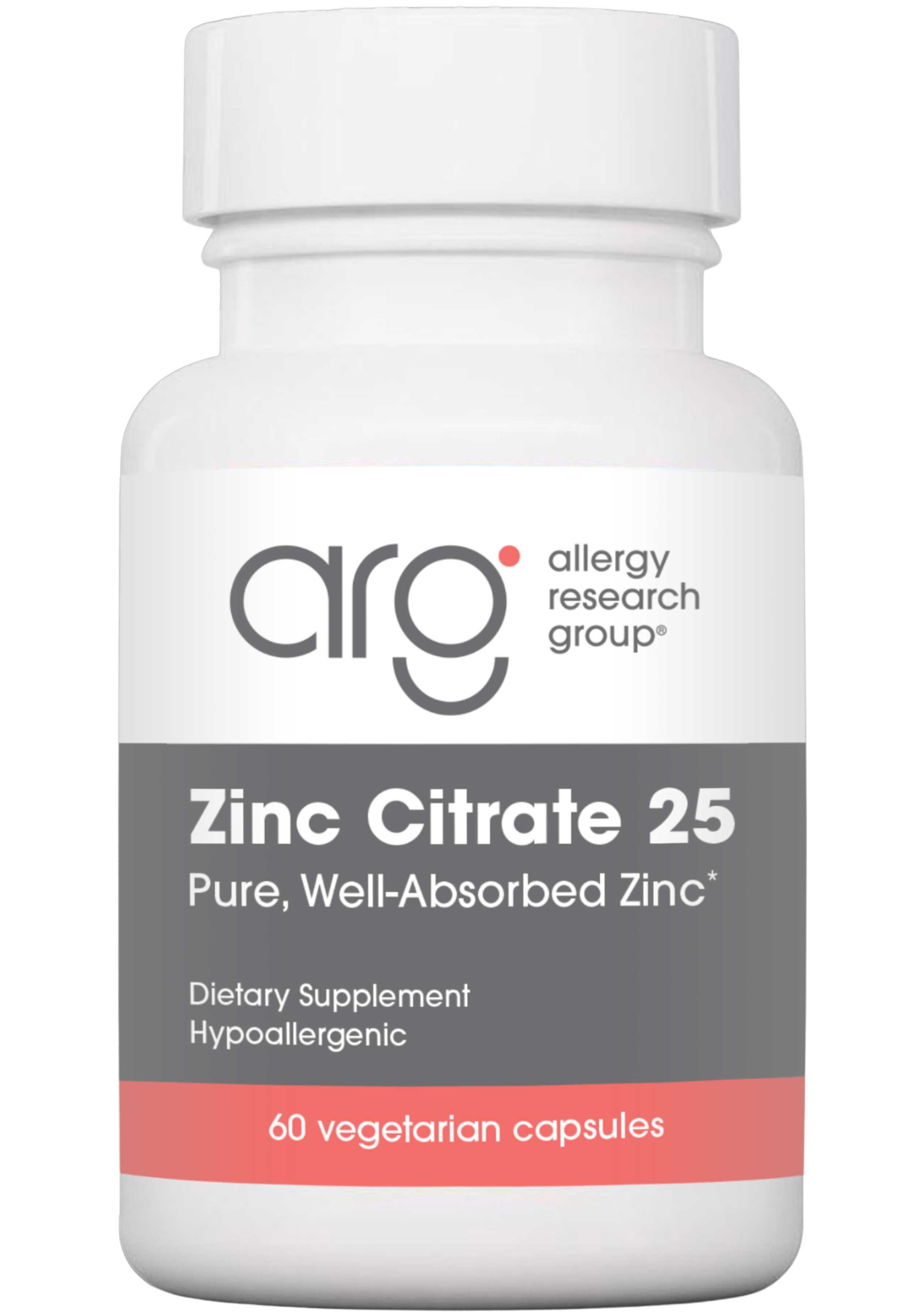 Allergy Research Group Zinc Citrate 25