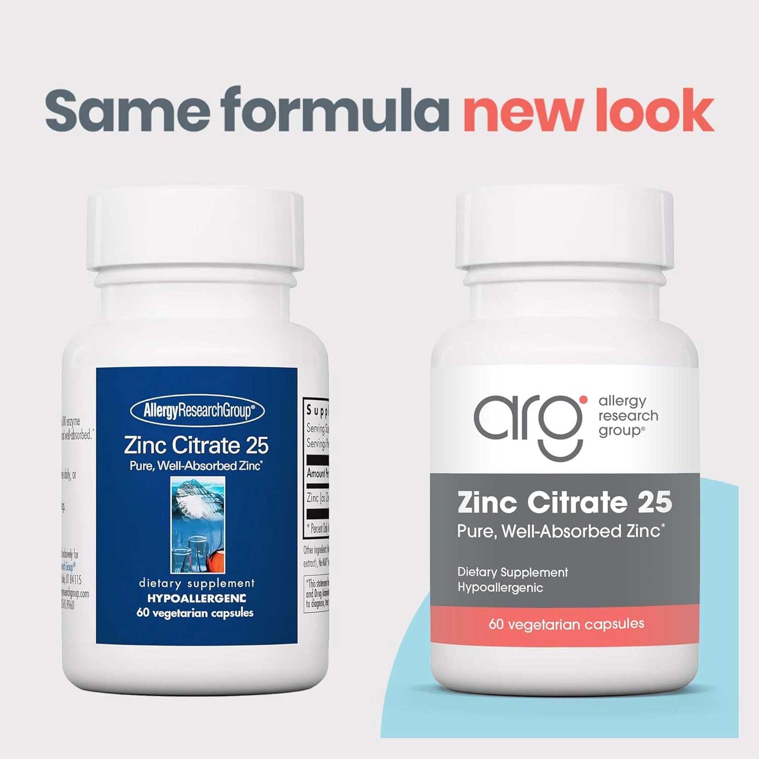 Allergy Research Group Zinc Citrate 25 New Look