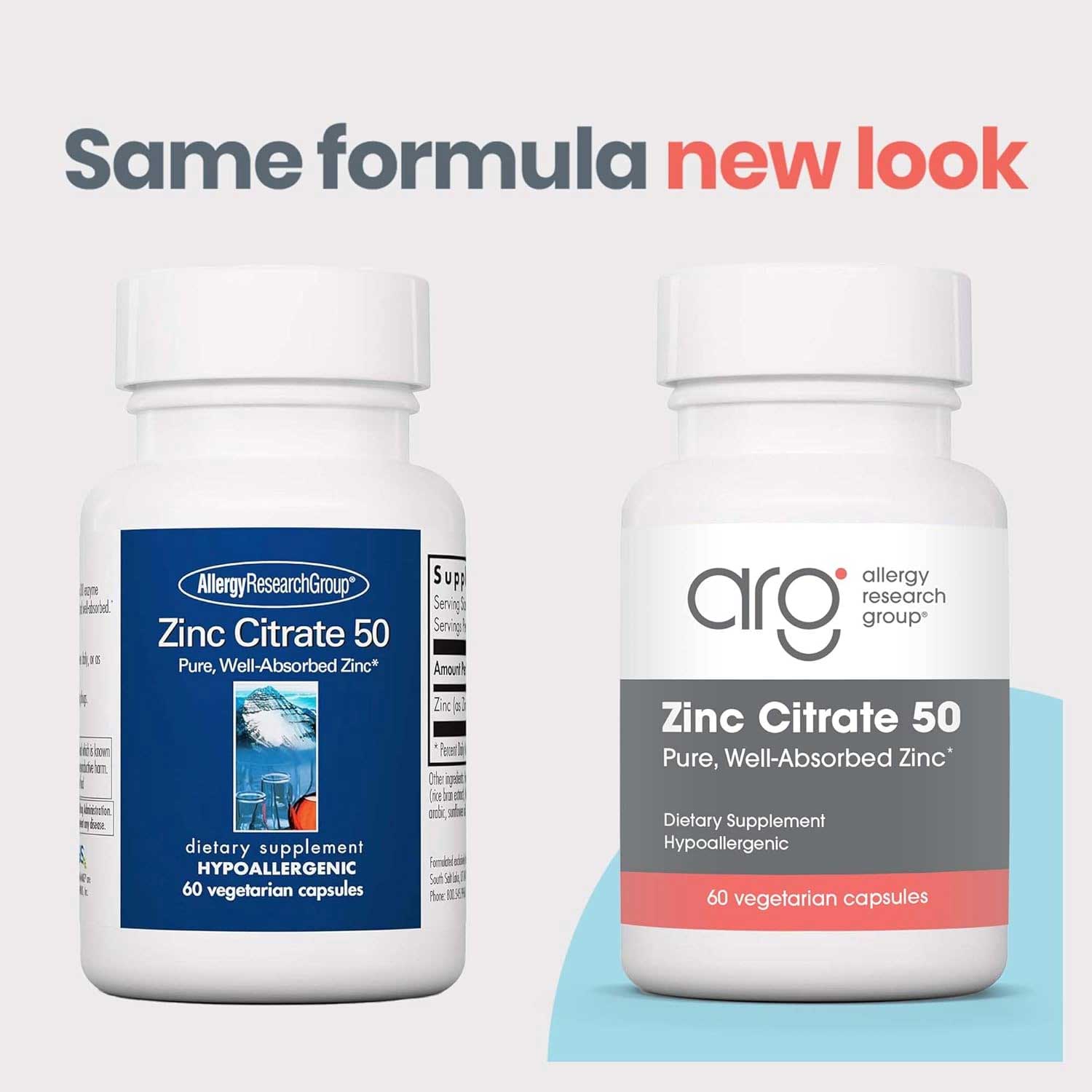 Allergy Research Group Zinc Citrate 50 New Look